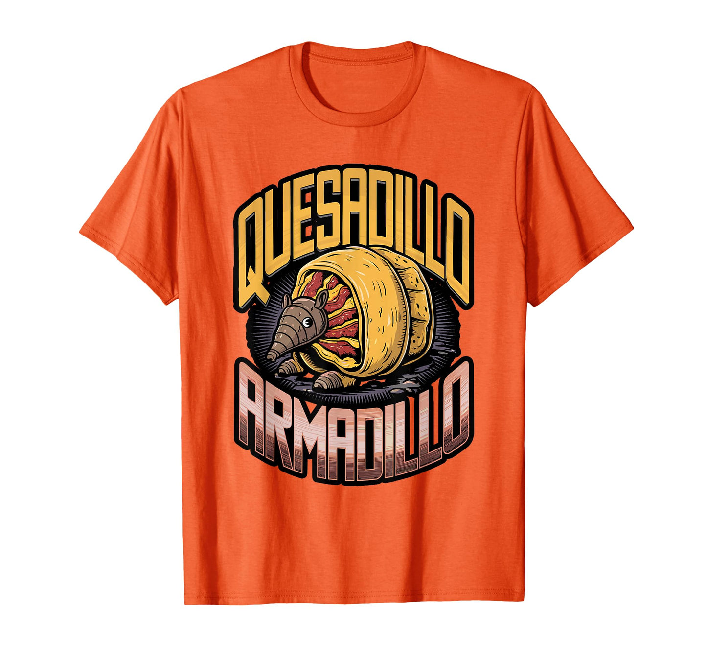 Quesa-dillo T-Shirt Funny Armadillo Quesadilla Pun T-Shirt