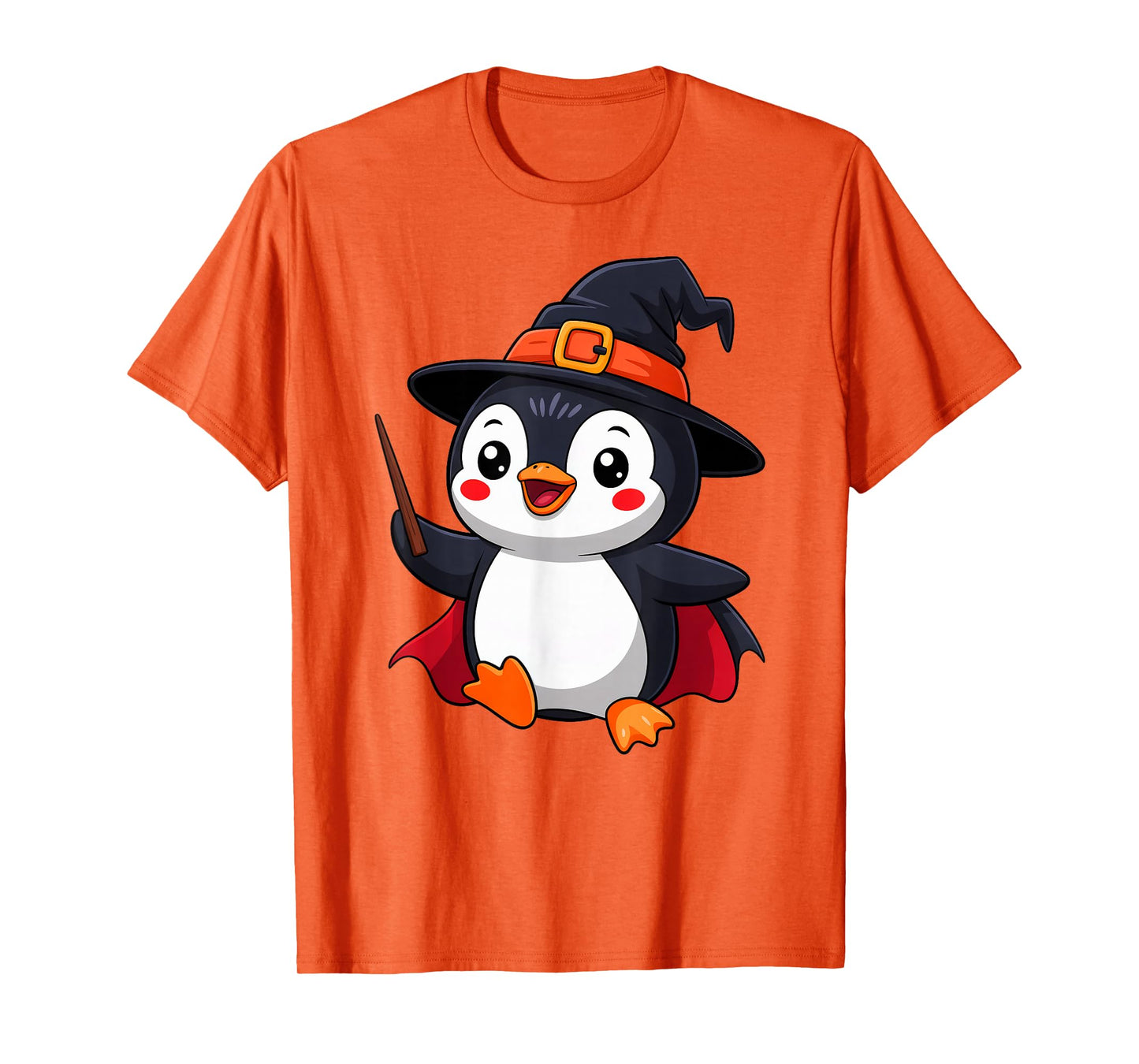 Halloween Penguin Witch Hat Costume Boys Girls Kids Toddler T-Shirt