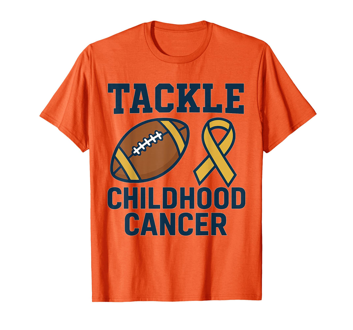 Childhood Cancer Awareness Tackle Football DIPG T-Shirt