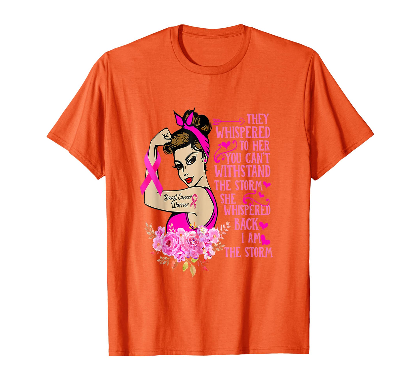 I'm The Storm Strong Women Breast Cancer Warrior Pink Ribbon T-Shirt