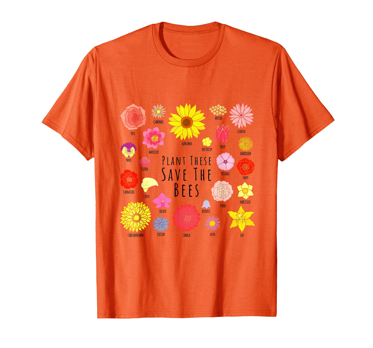 Plant These Save The Bees - Environment Nature Flower Power T-Shirt