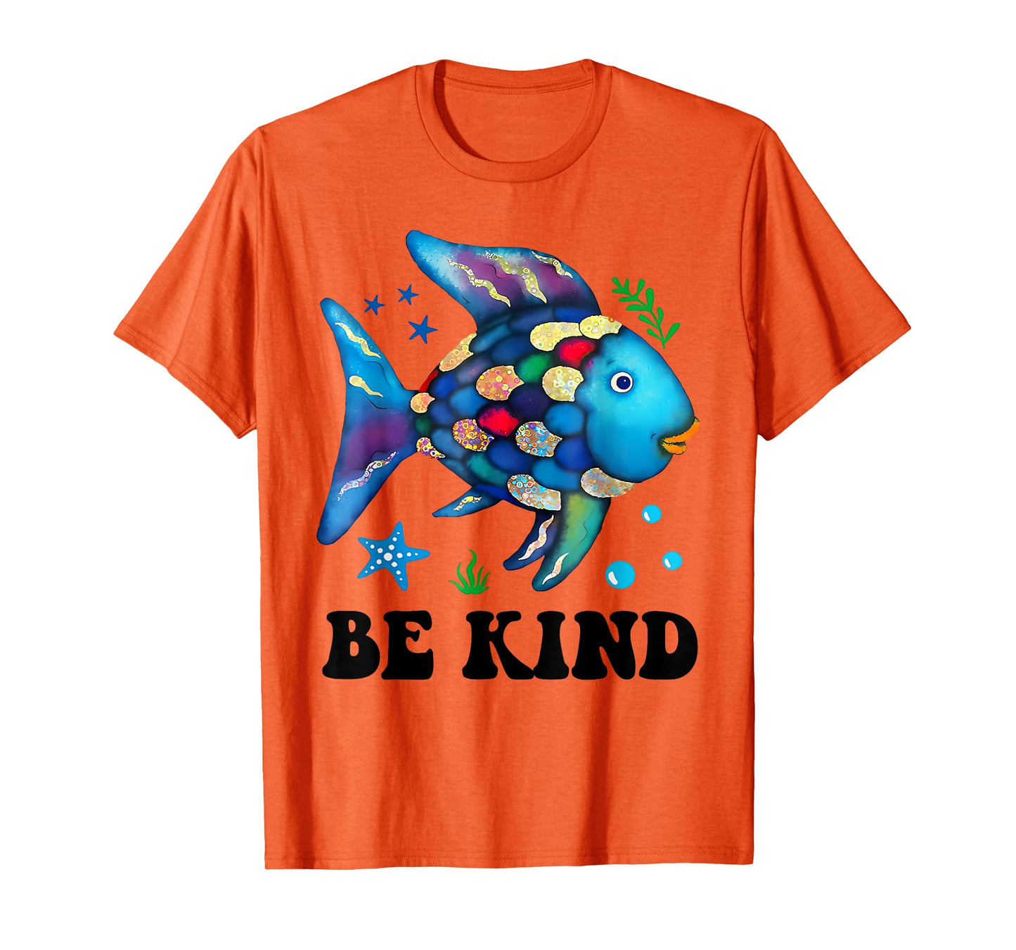 Be Kind Rainbow Fish Teacher Life Teacher Back To School T-Shirt
