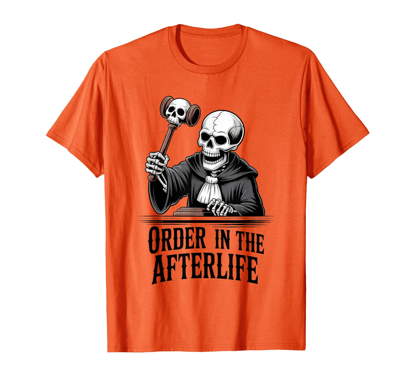 Skeleton Lawyer Halloween Funny Spooky Court T-Shirt