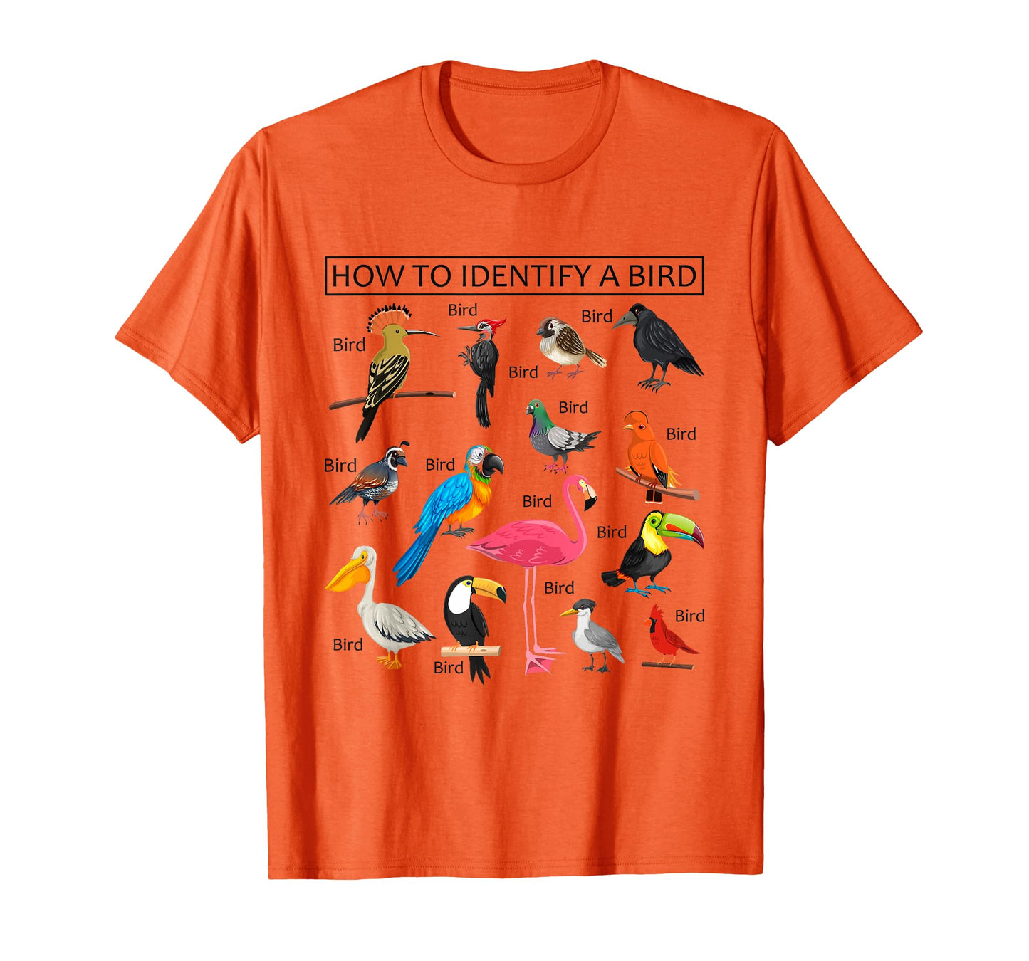 How To Identify A Bird Funny Birds Lover Nature Birdwatcher T-Shirt