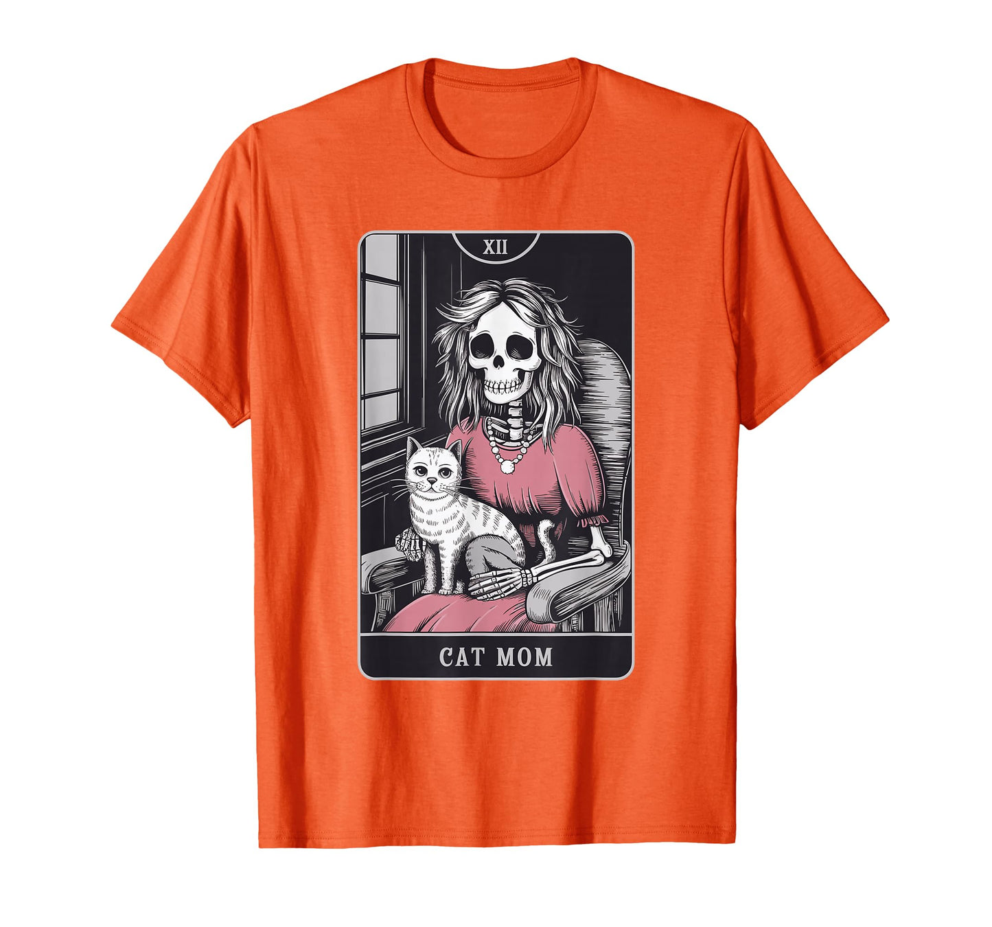 The Cat Mom Tarot Skeleton Witchy T-Shirt