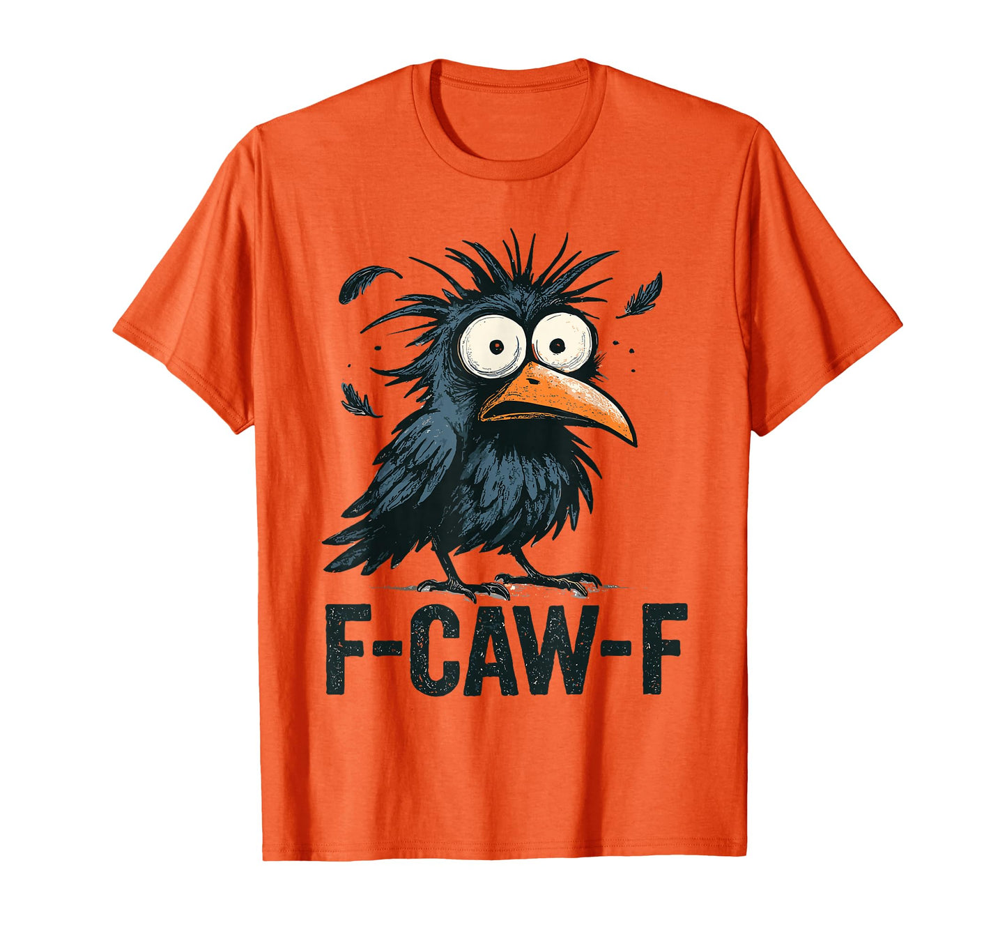 F-Caw-F Crow Funny Gothic Humor Halloween Moon T-Shirt