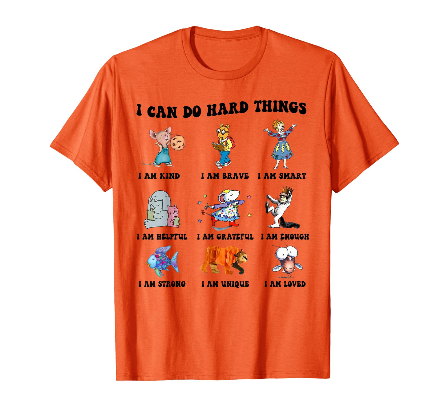 I Can Do Hard Things Teacher Back to School Children's Book T-Shirt