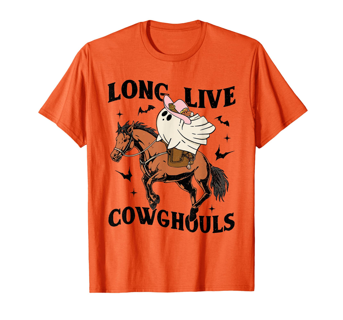 Long Live Cowghouls Halloween Cowboy Ghost Riding Horse T-Shirt
