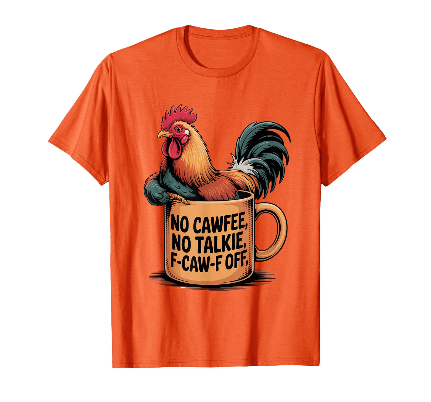 Funny Coffee Lover F-CAW-F Cawfee T-Shirt