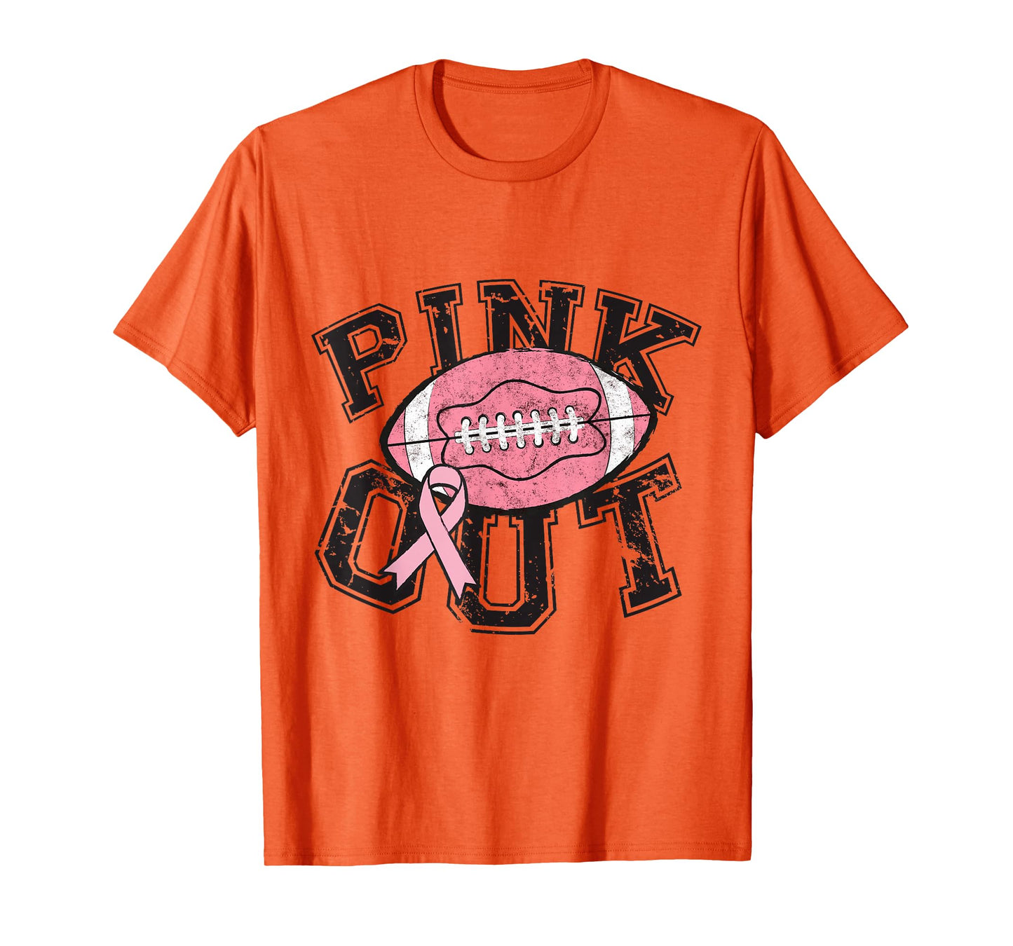 Pink Out Football Team Breast Cancer Awareness Month T-Shirt