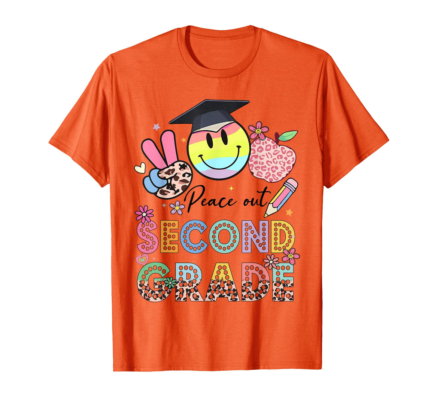 Peace Out 2nd Second Grade Graduation Last Day Of School T-Shirt
