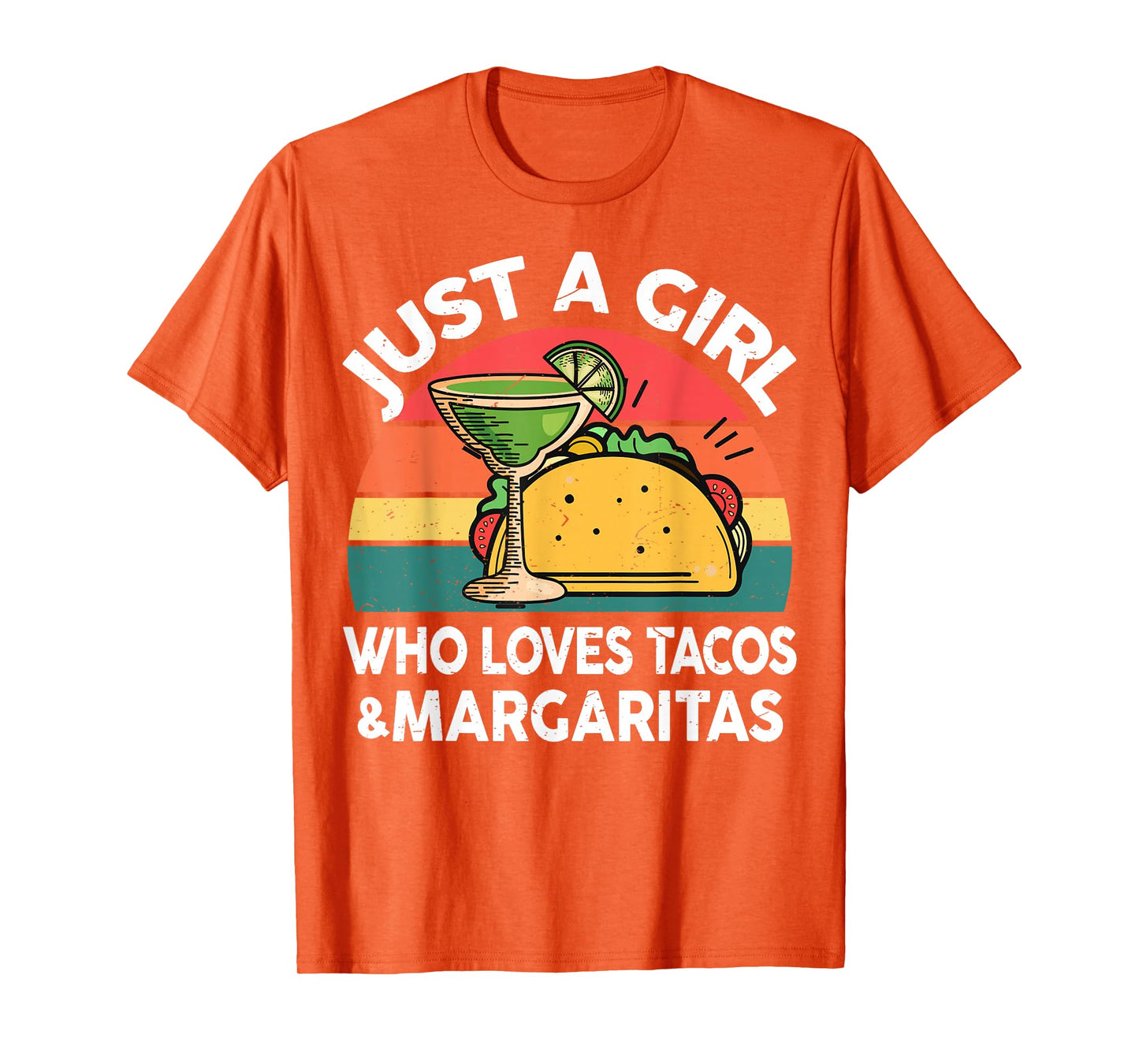 Girl Love Tacos Margarita Shirt Cinco De Mayo Mexican Women T-Shirt