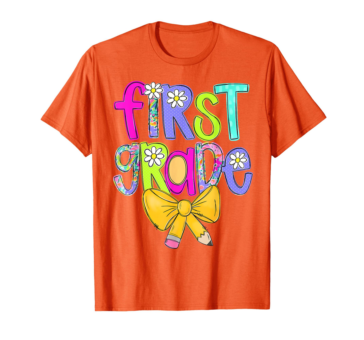 First Grade Coquette Bow Back To School First Day Of School T-Shirt