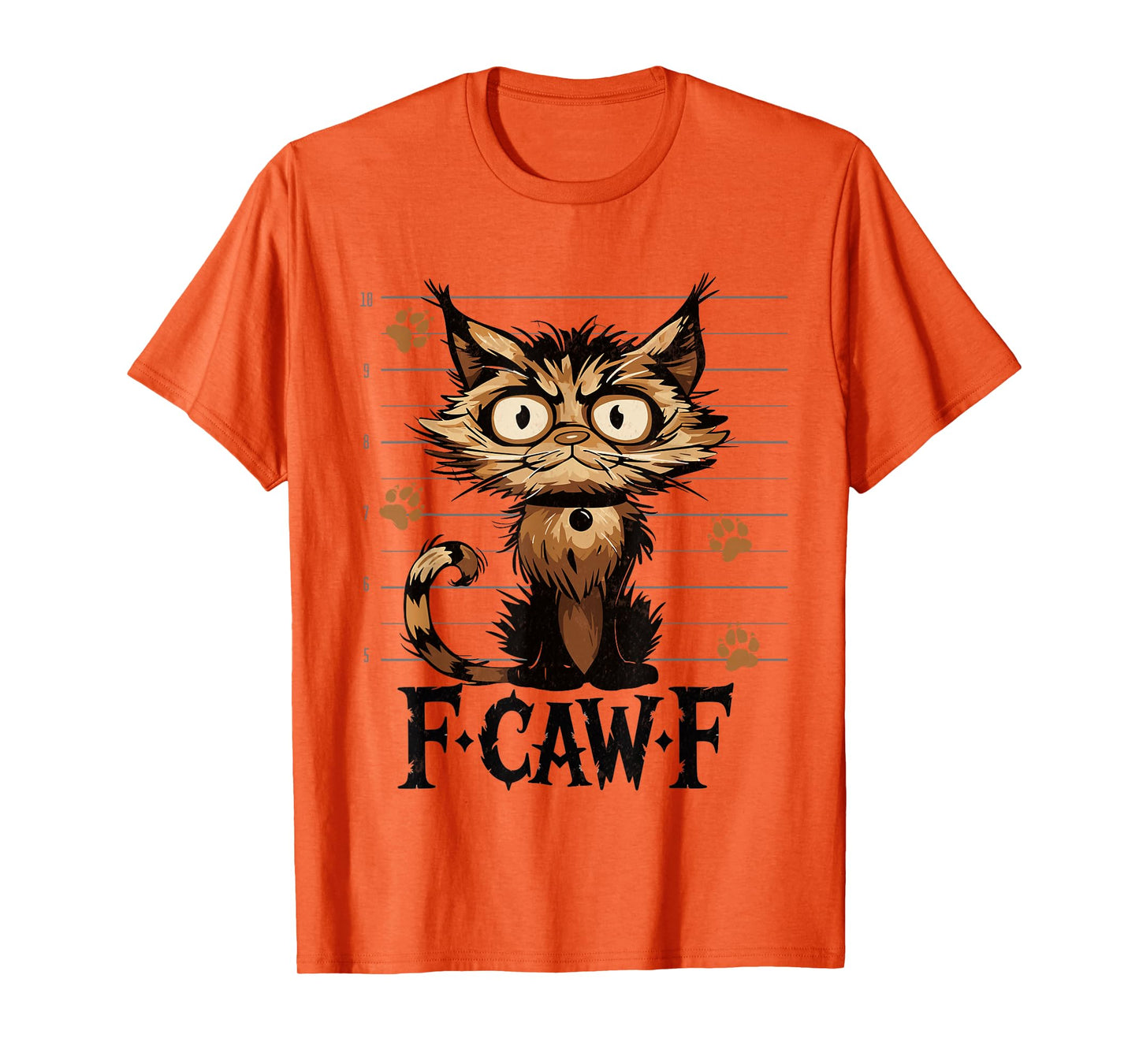 F-Caw-F Black Cat Black Cat Funny Cat F-Caw-F Tees T-Shirt