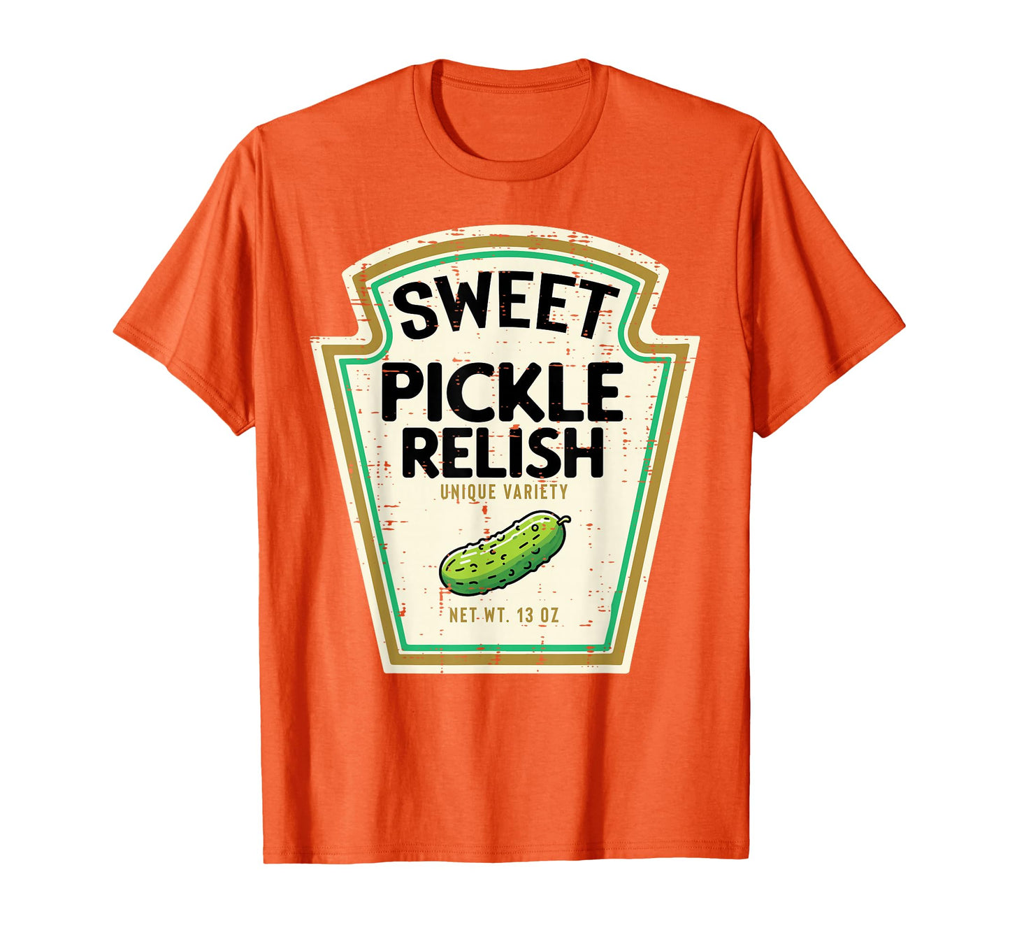 Halloween Pickle Relish Food Matching Costume Women Men Kids T-Shirt