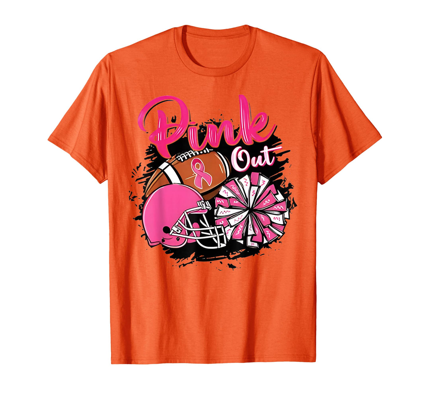 Pink Out Tackle Breast Cancer Awareness American Football T-Shirt