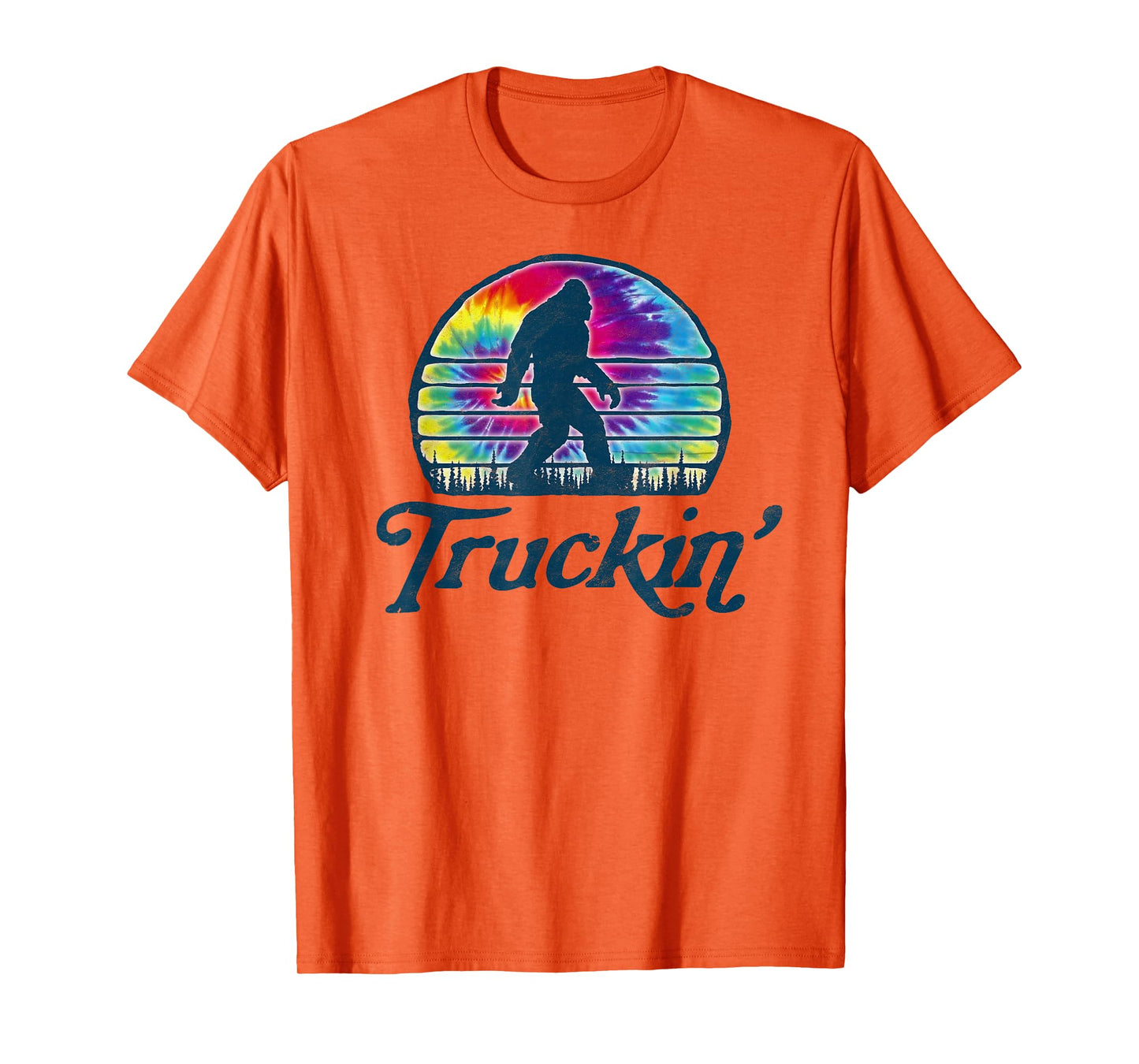 Truckin'! Tie Dye Vintage Hippie Bigfoot T-Shirt