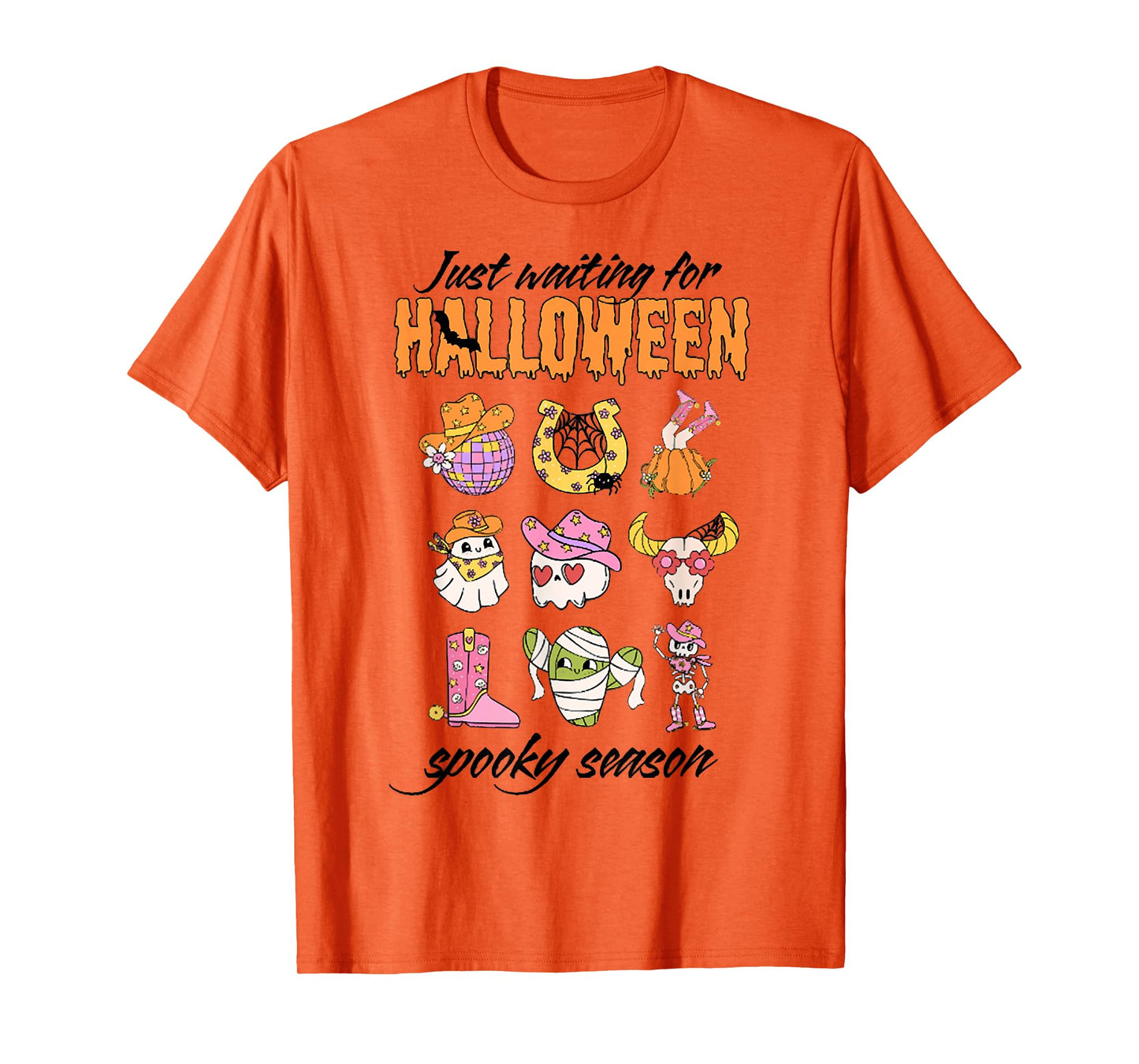 Just Waiting for Halloween, Spooky Season, Howdy Halloween T-Shirt