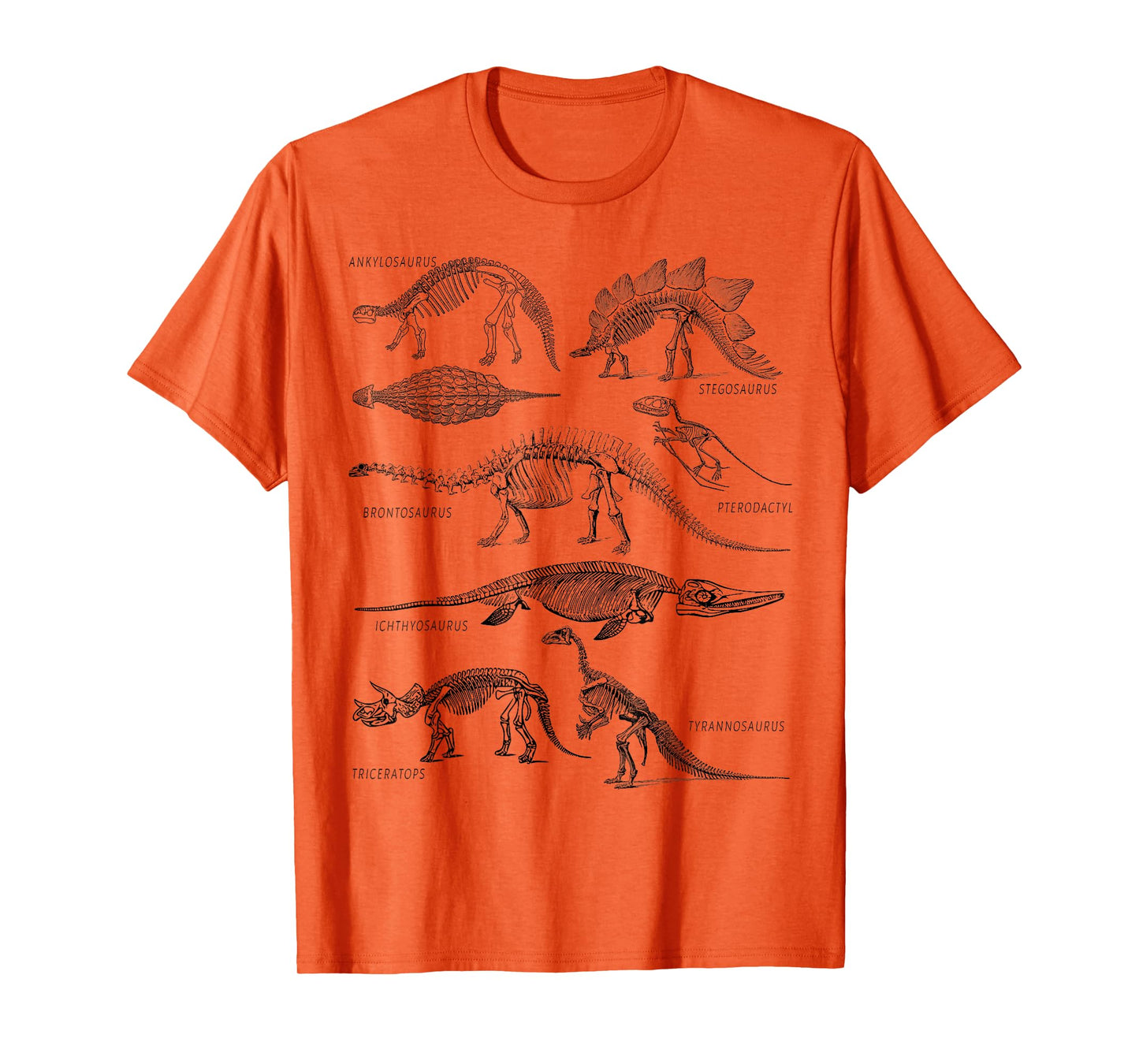 Dinosaur Skeleton Clothing Dino Vintage Paleontology Alt Art T-Shirt