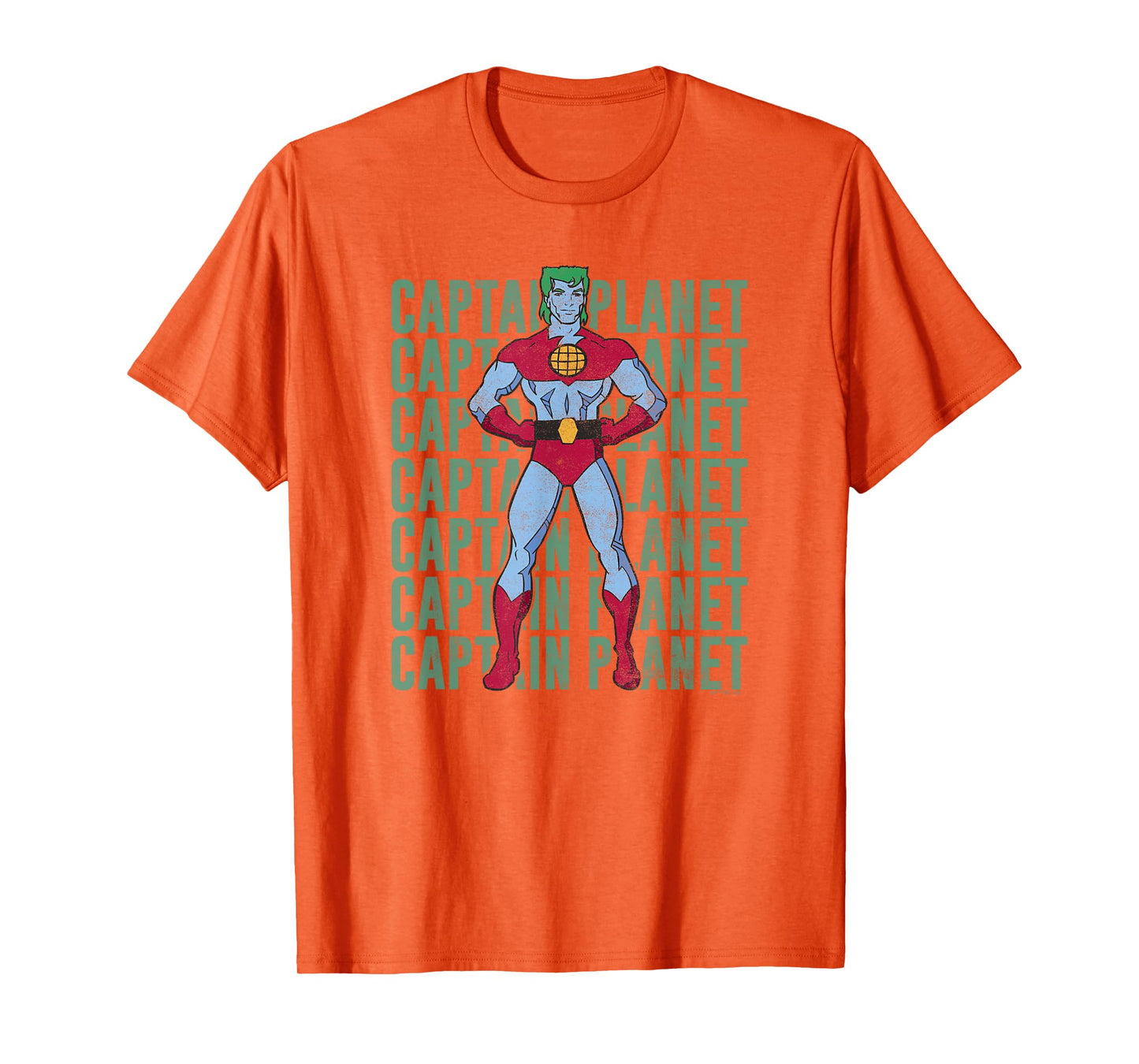 Captain Planet Text Stacked Poster T-Shirt