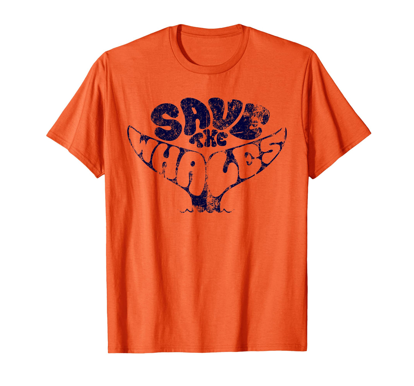 Save The Whales Distressed Vintage Environmentalist T-Shirt