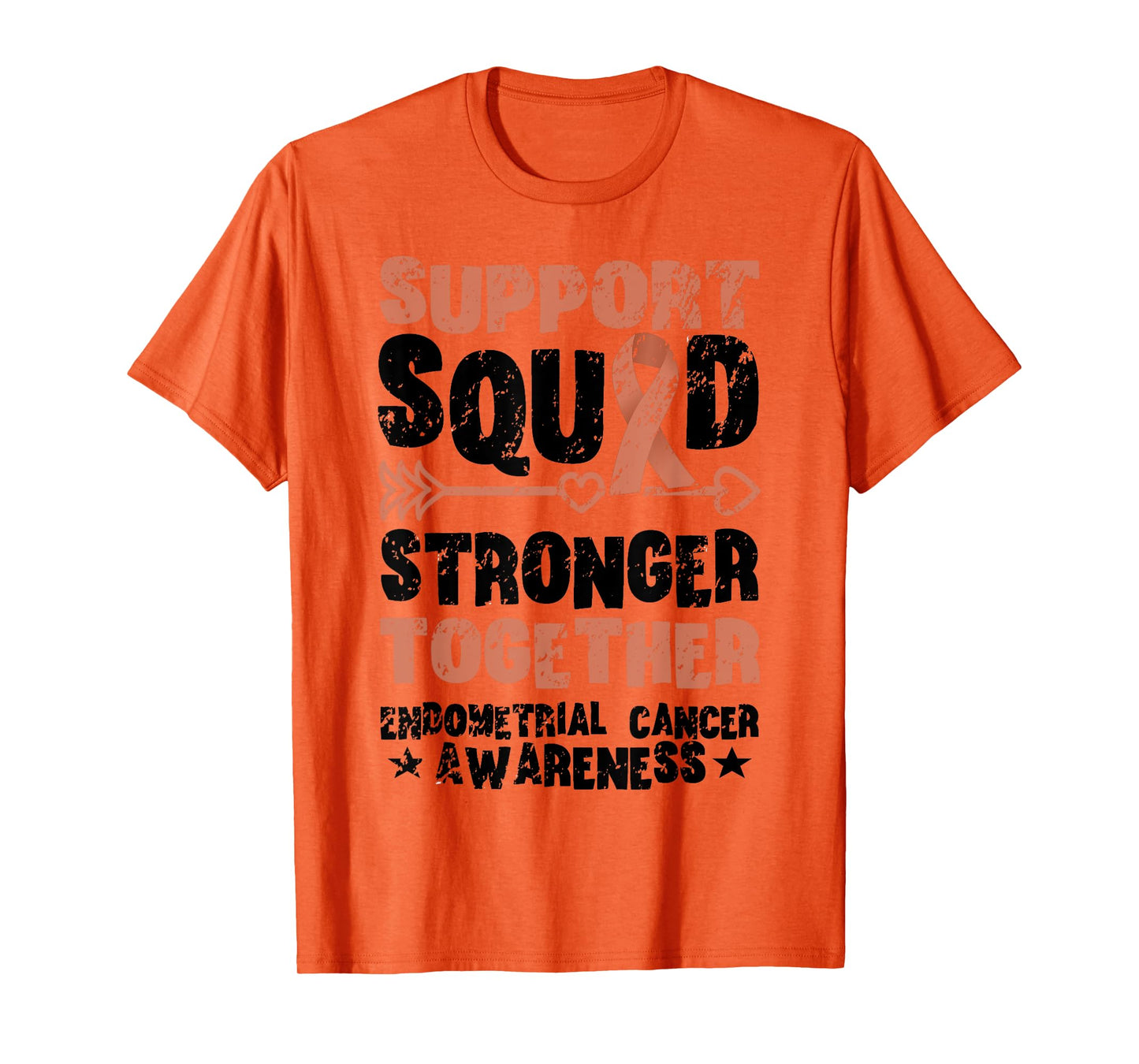 Support Squad Together Vintage Endometrial Cancer Awareness T-Shirt