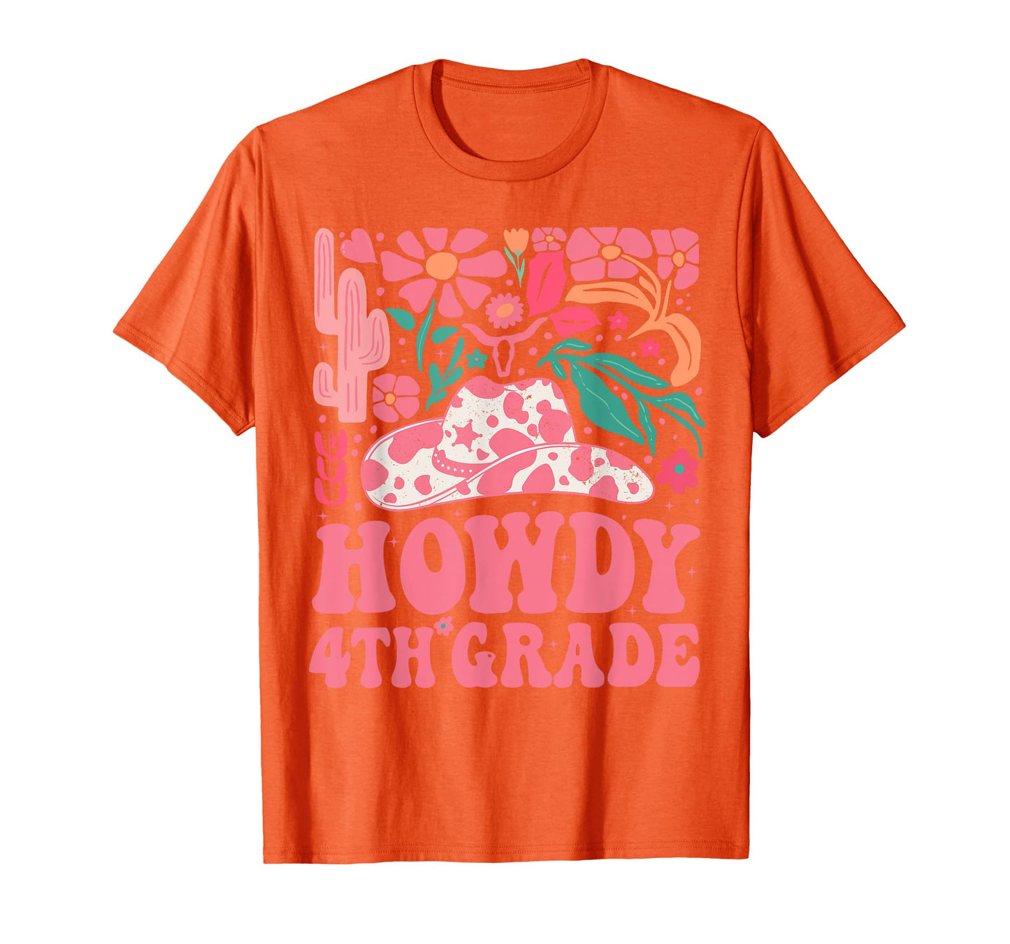 Howdy Fourth Grade Western Cowgirls 4th Grade Squad Teacher T-Shirt