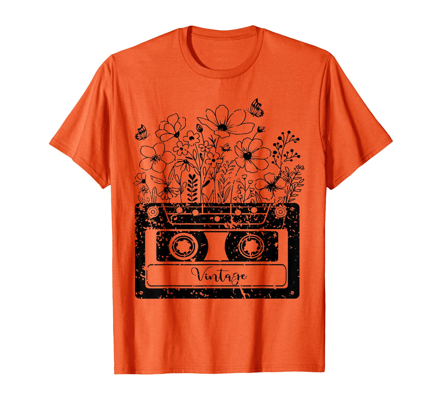 Vintage Cassette Wildflower, Tapes Mixtapes 80s 90s Music T-Shirt