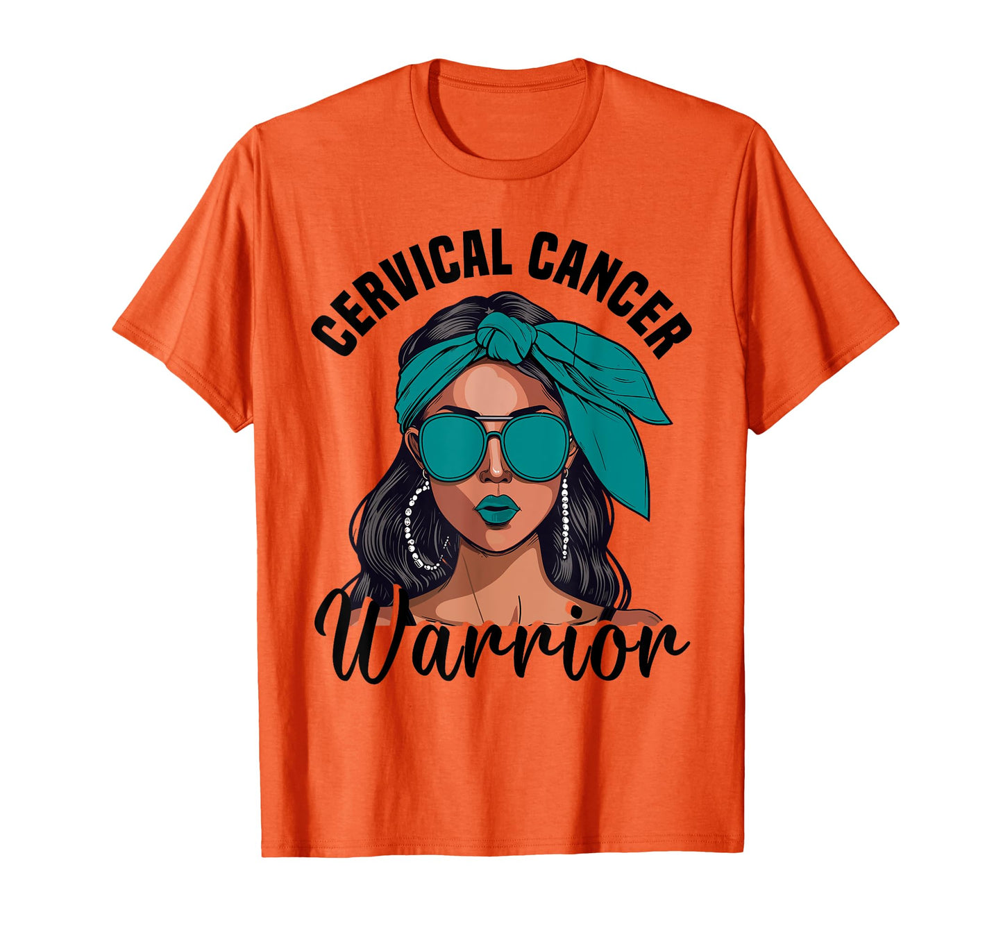 Cervical Cancer Awareness Ribbon Warrior Cervical Cancer T-Shirt