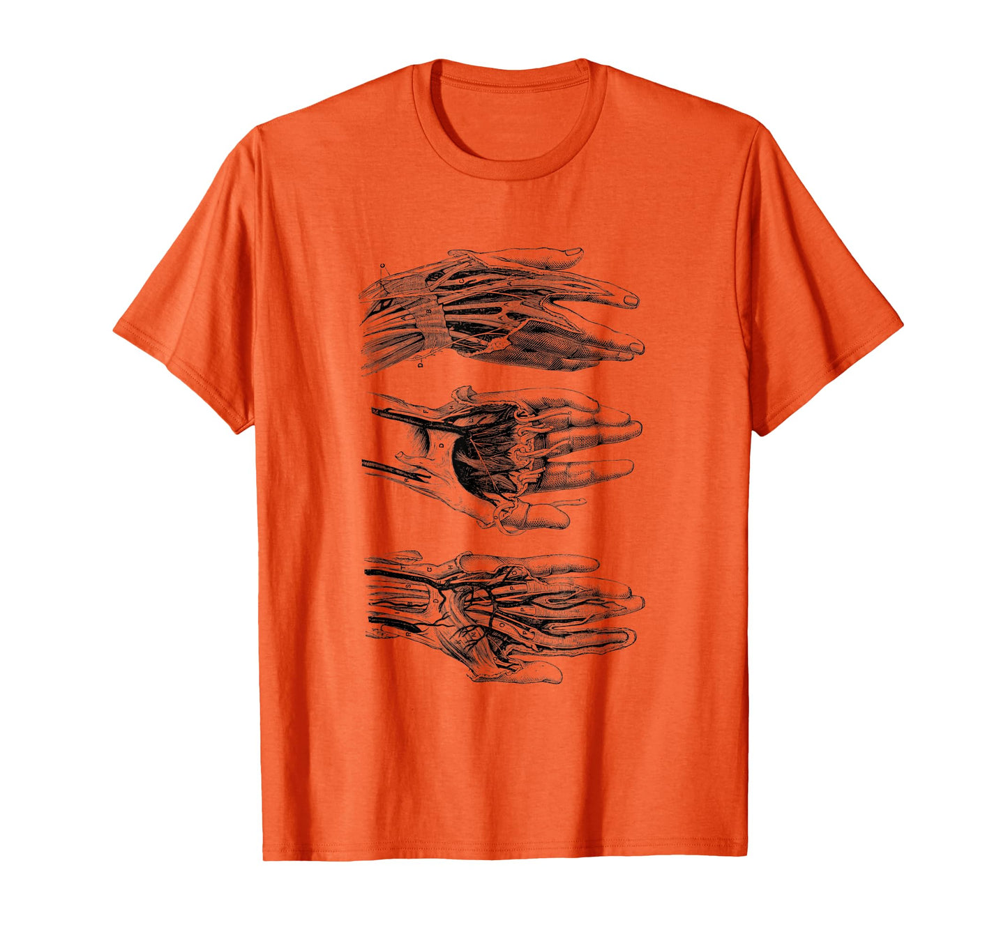 Arteries of the Human Hand Vintage Anatomy T-Shirt