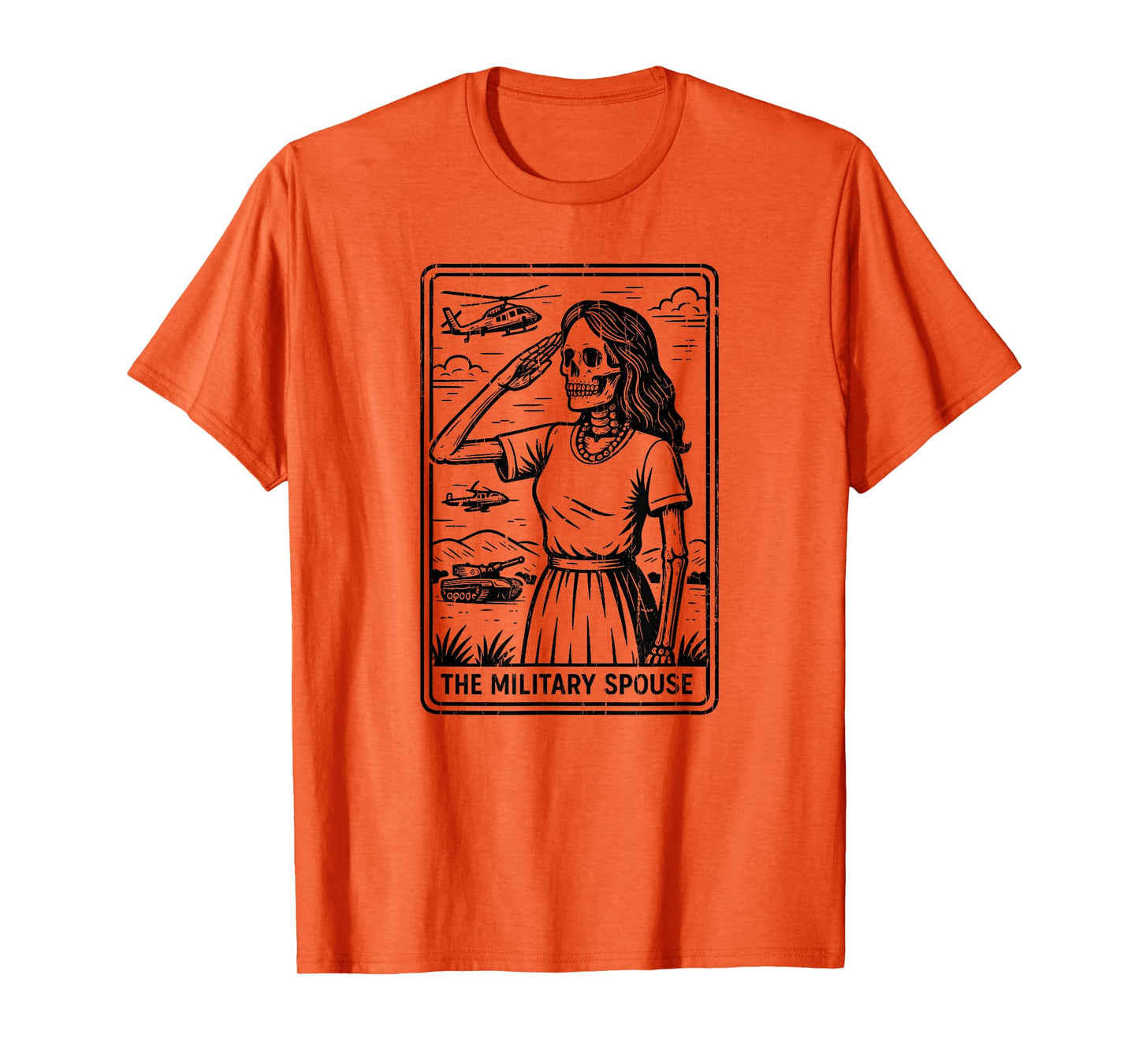 The Military Spouse Halloween Tarot Card T-Shirt