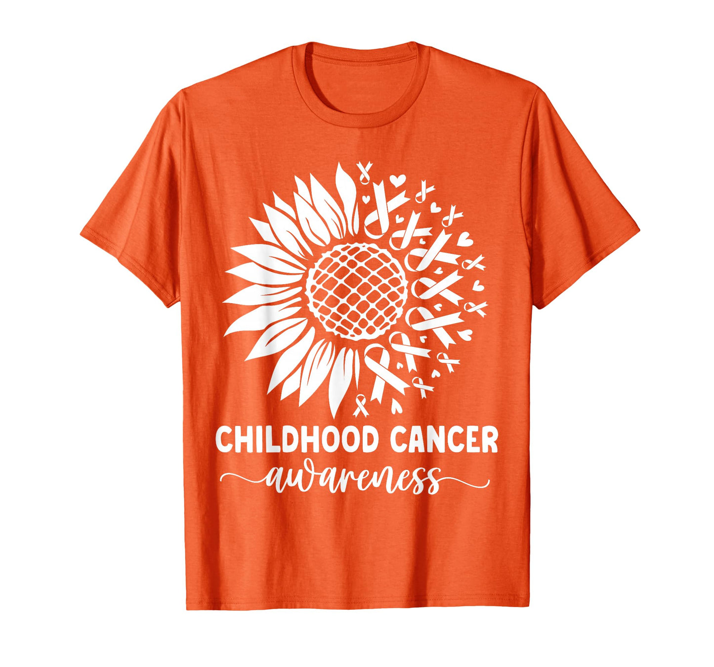 Childhood Cancer awareness Sunflower yellow childhood cancer T-Shirt