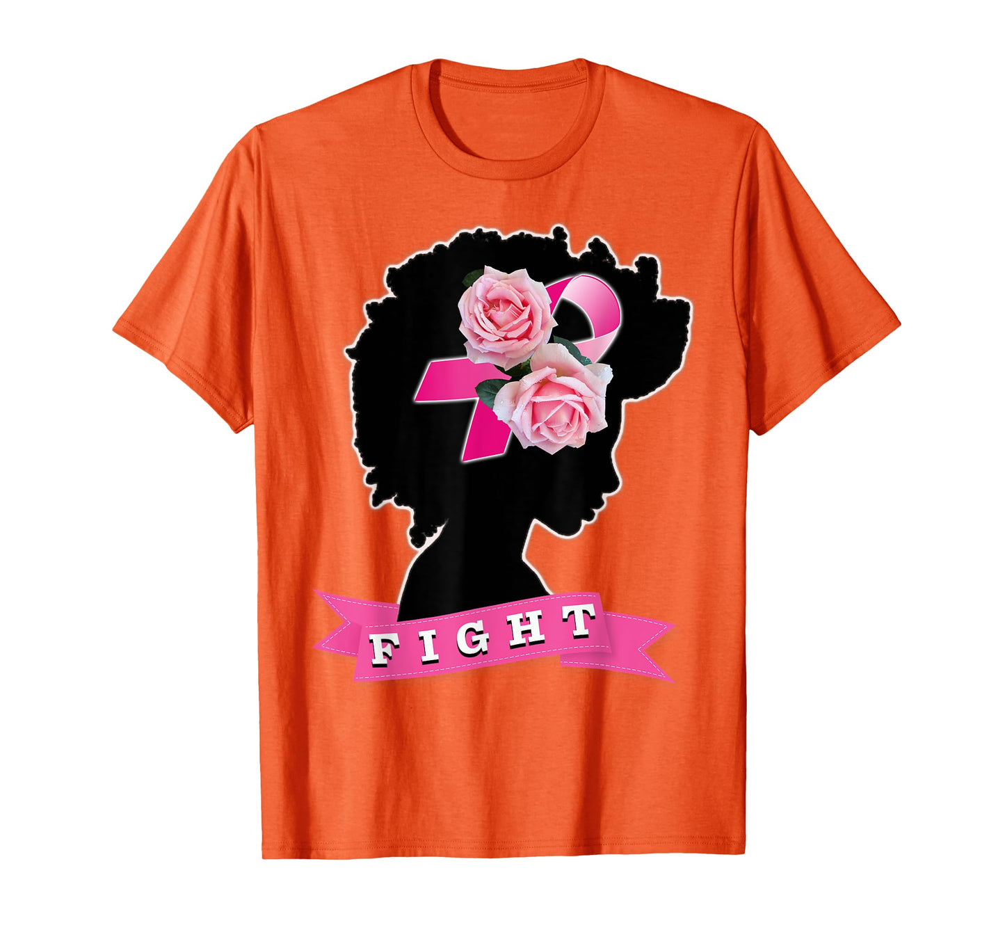 Black Women Breast Cancer Awareness T-shirt