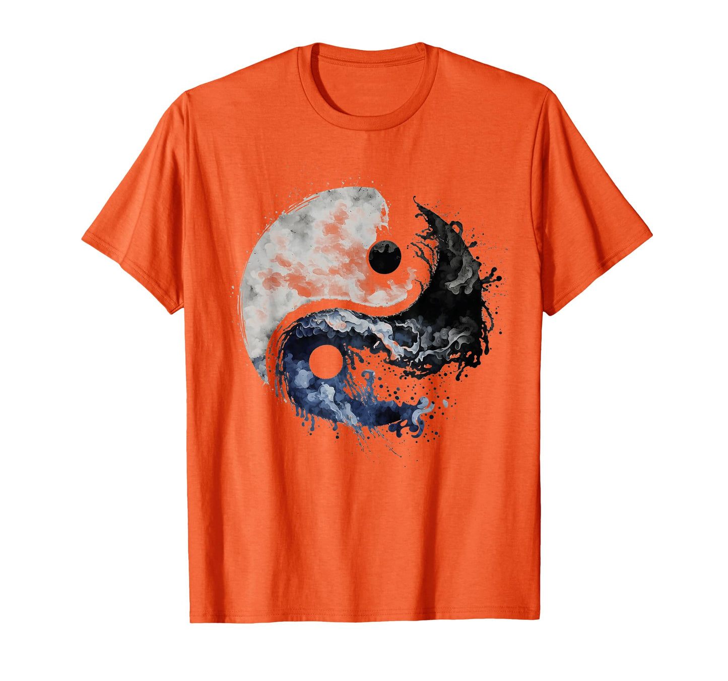 Ying Yang Balance Meditation Water Color Tai Chi Flow State T-Shirt