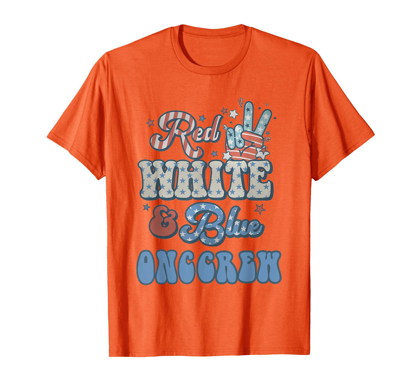 Oncology Nurse 4th of July Red White Blue Onc Crew RN T-Shirt