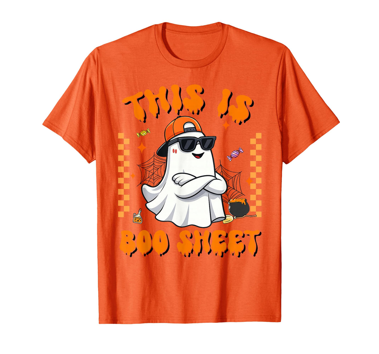 This is Boo Sheet Boo Ghost Halloween Men Women Kids T-Shirt