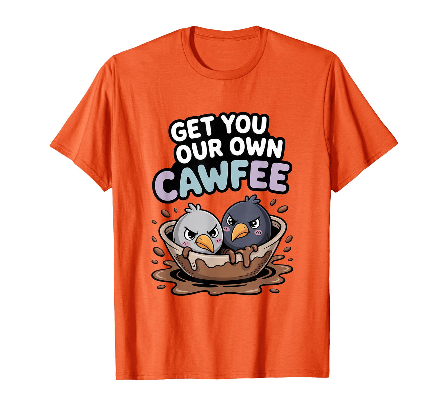 Funny Coffee Lover F-CAW-F Cawfee T-Shirt