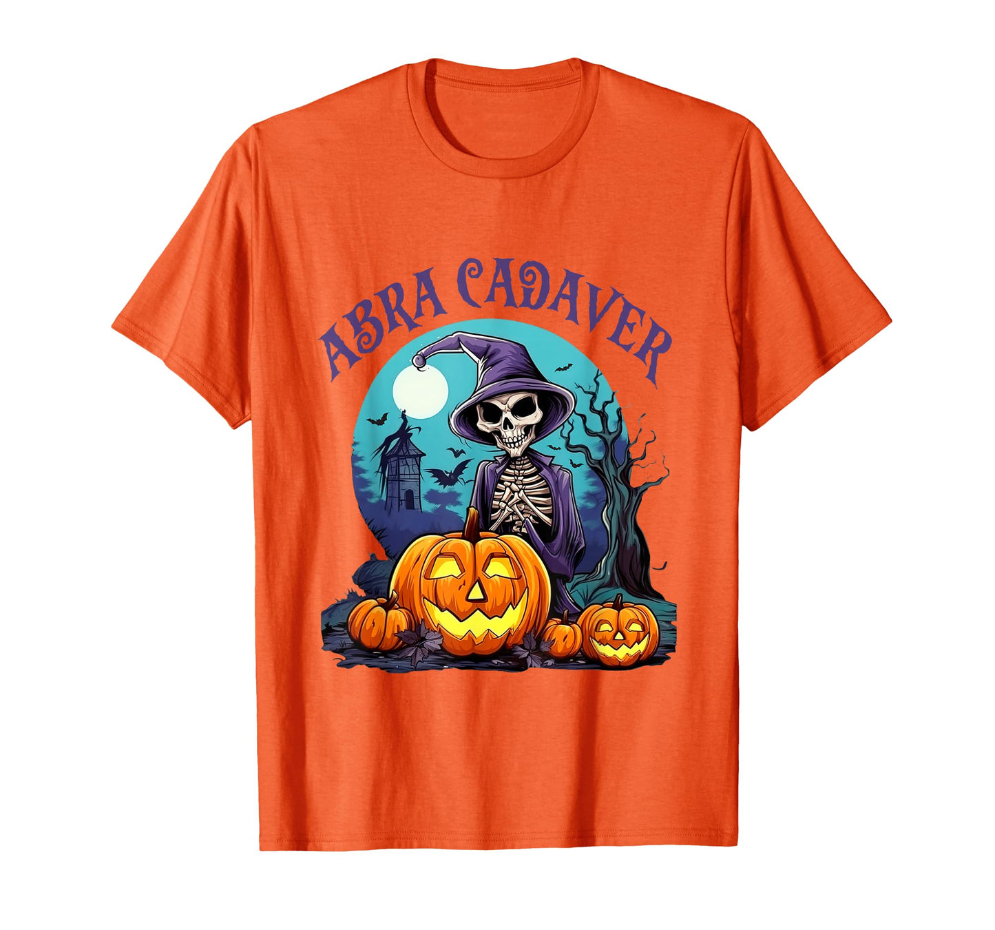 Abra Cadaver Skeleton Spooky Horror Halloween T-Shirt