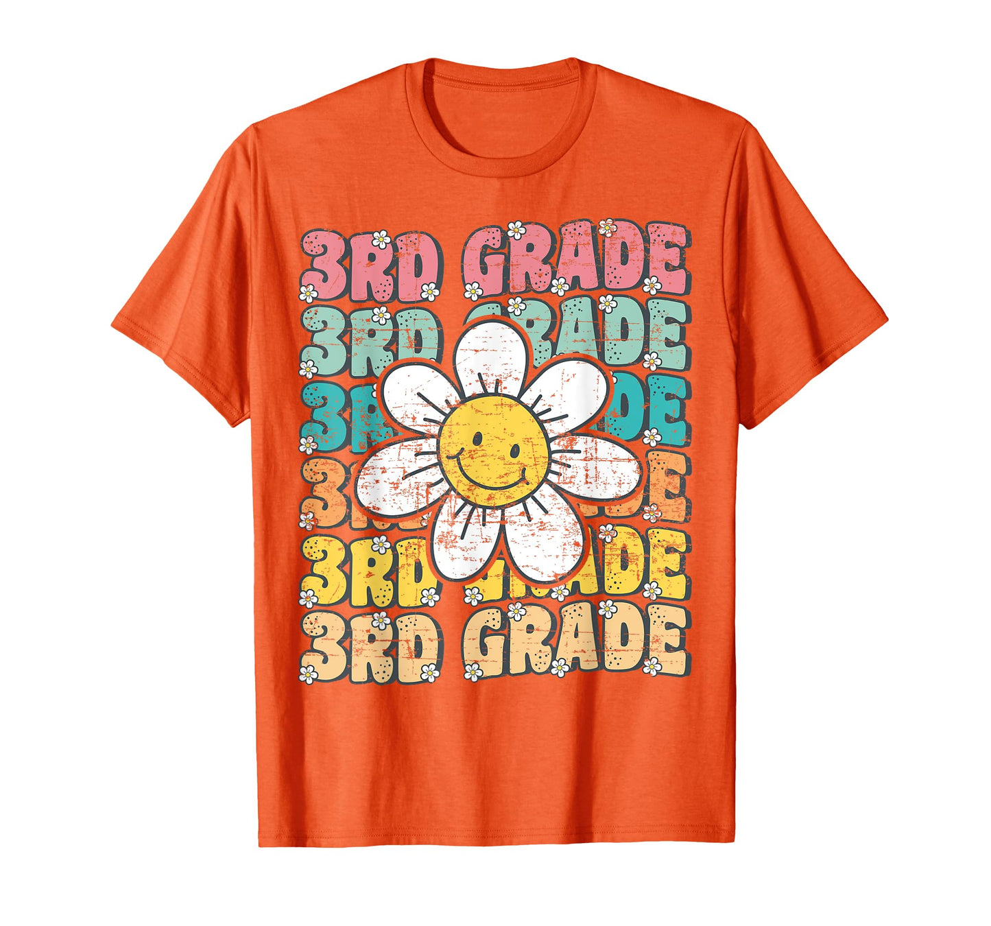 Groovy 3rd Grade Back To School First Day of Third Grade T-Shirt