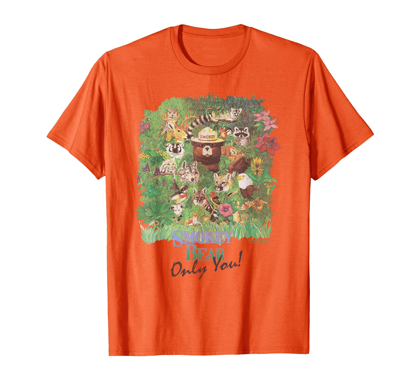 Smokey Bear Only You! 90's Vintage Wildlife Scene T-Shirt