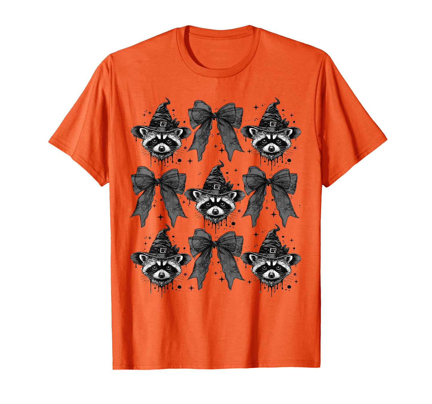 Coquette Halloween Funny Halloween Girl Coquette Raccoon T-Shirt