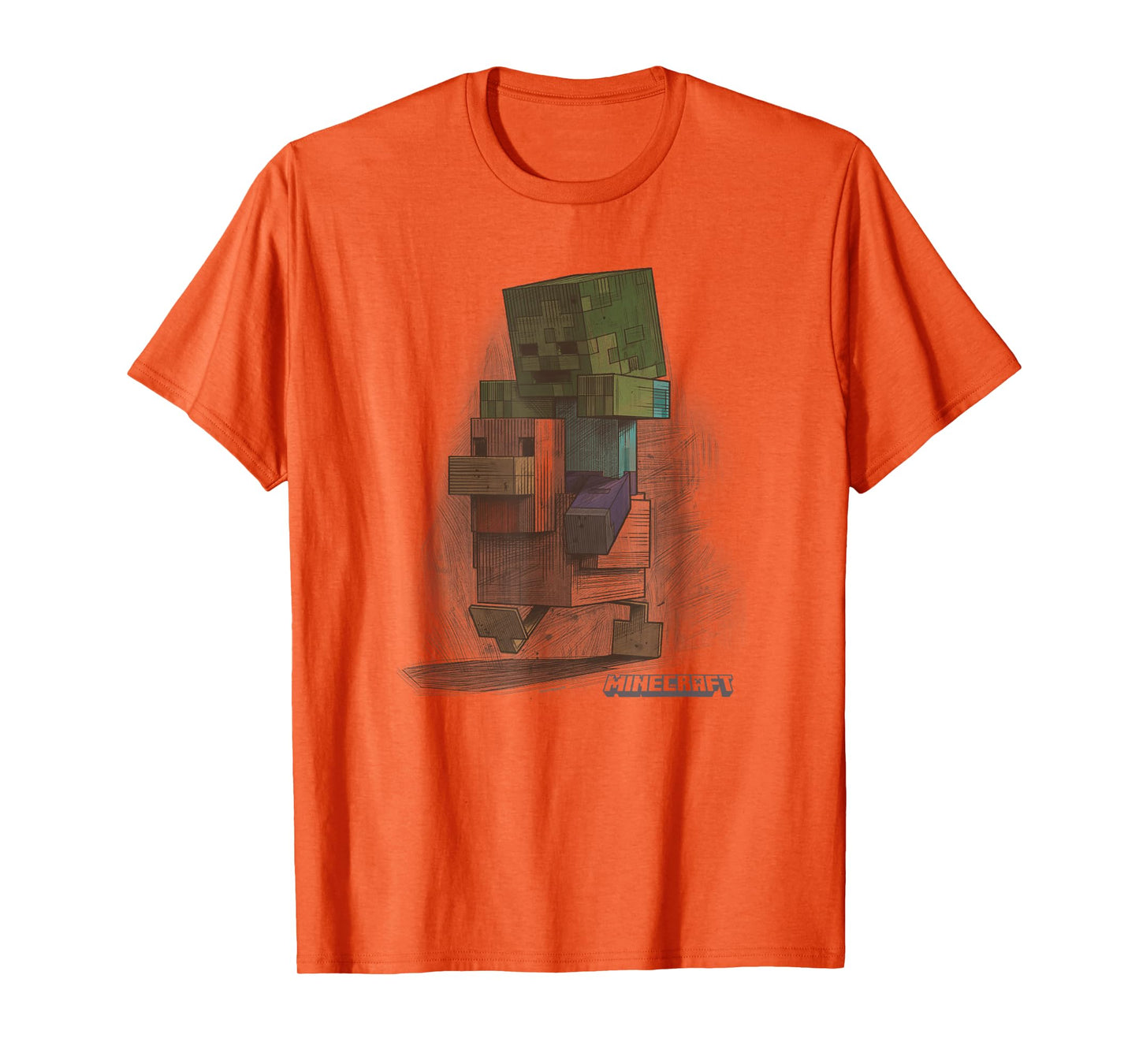 Minecraft Chicken Jockey Vintage Sketch T-Shirt