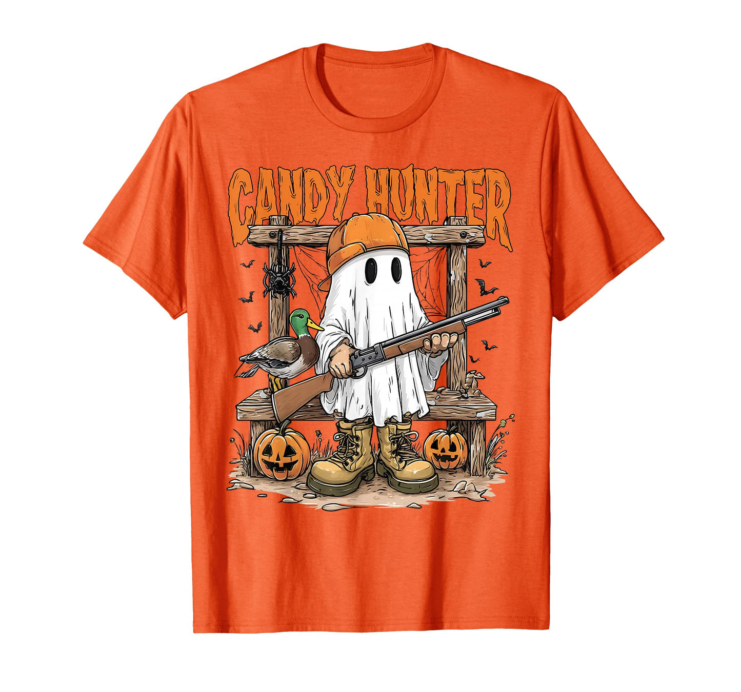 Candy Hunter Camouflage Camo Ghost Hunting Season Halloween T-Shirt