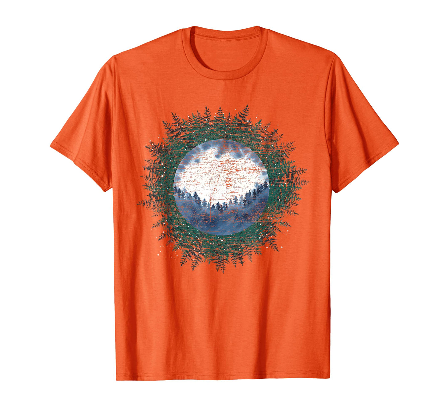 Moonlight Outdoor Wild Trees Wildlife Forest Moon Nature T-Shirt