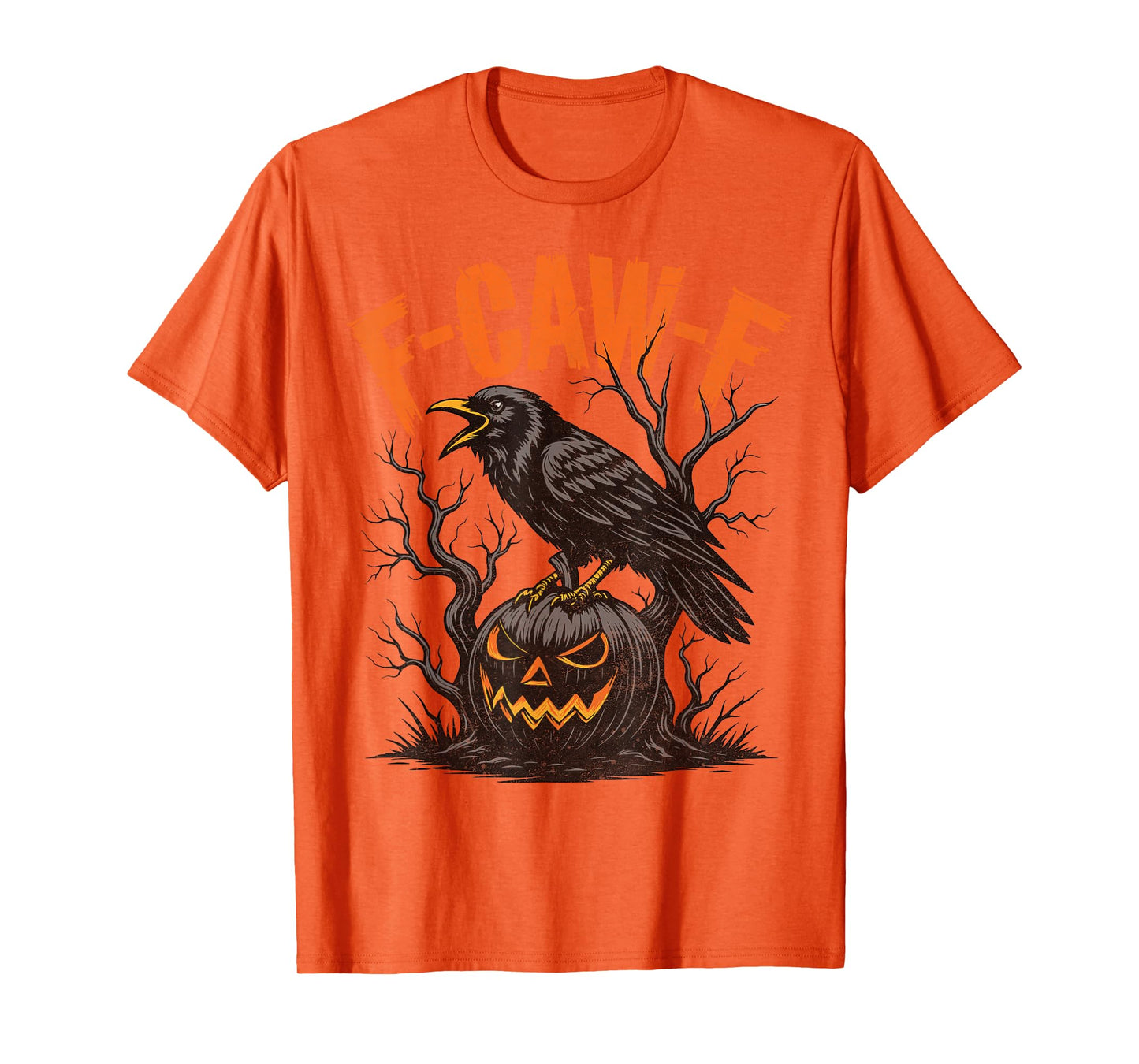 Fcawf Crow Shirt F-Caw-F Black Bird Halloween Men Women T-Shirt