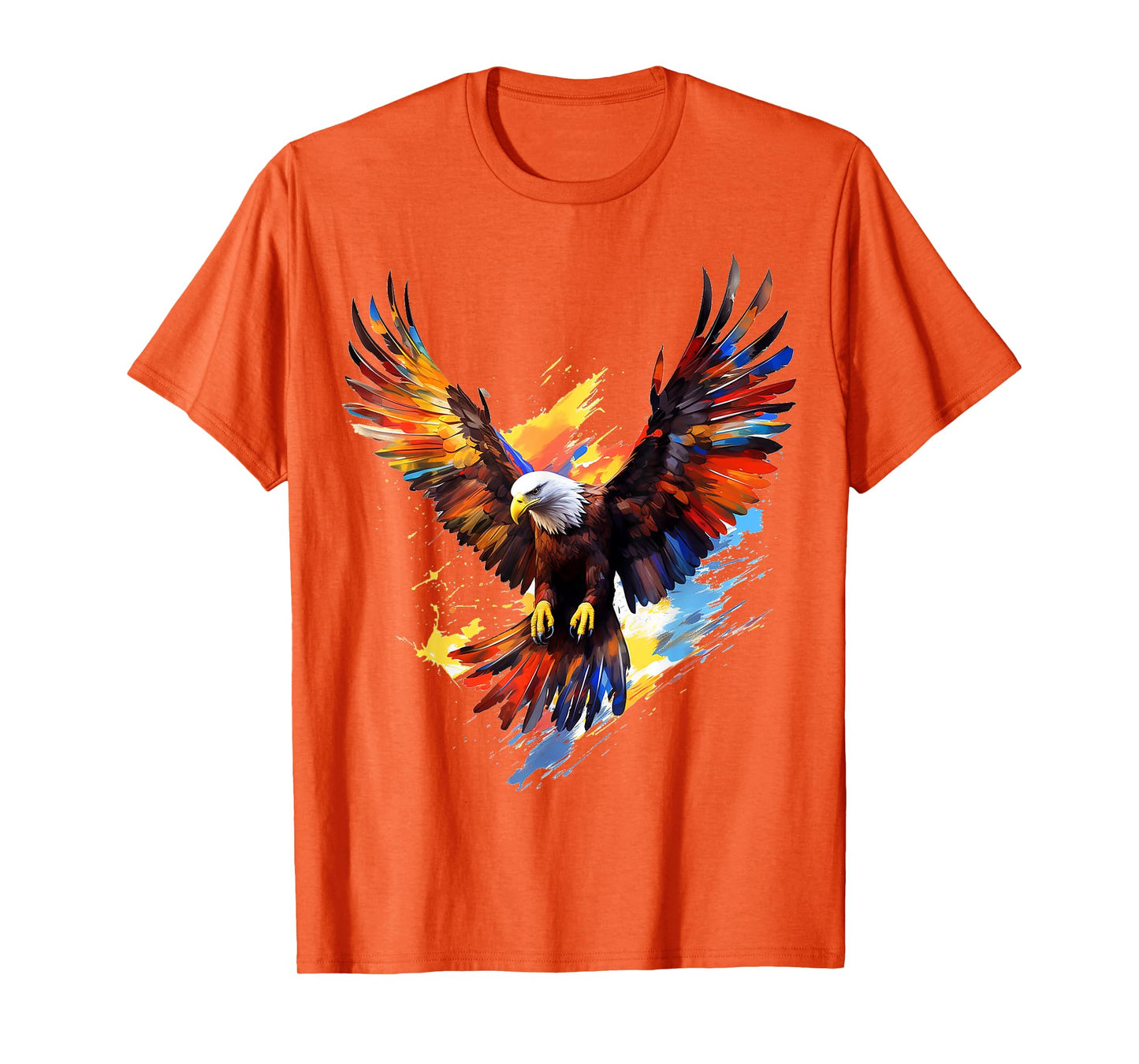 Eagle Painting Art Abstract Animal Colorful Graphic Eagle T-Shirt