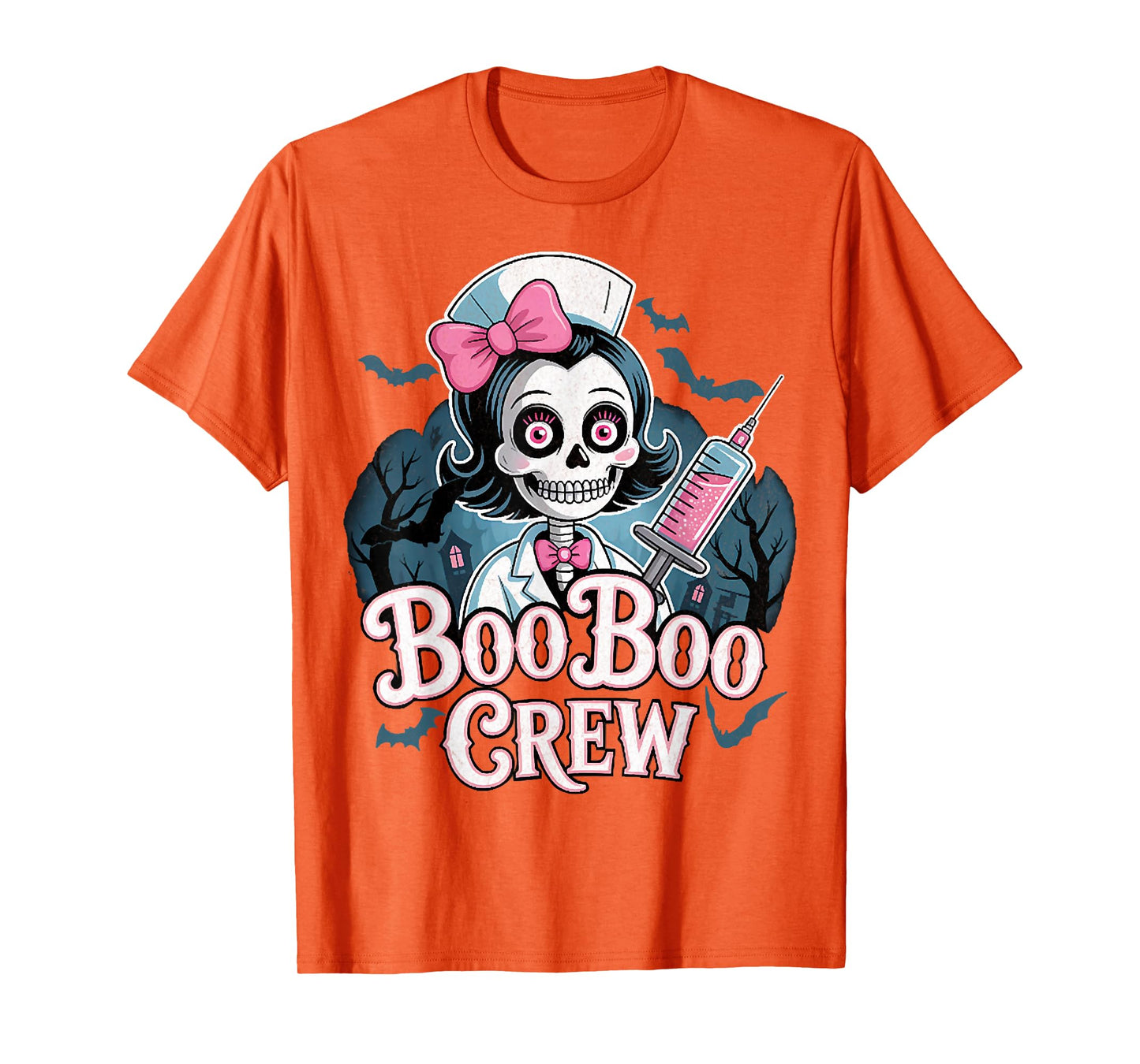 Gothic Nurse Skeleton, Spooky Nurse Skeleton Halloween Tees T-Shirt