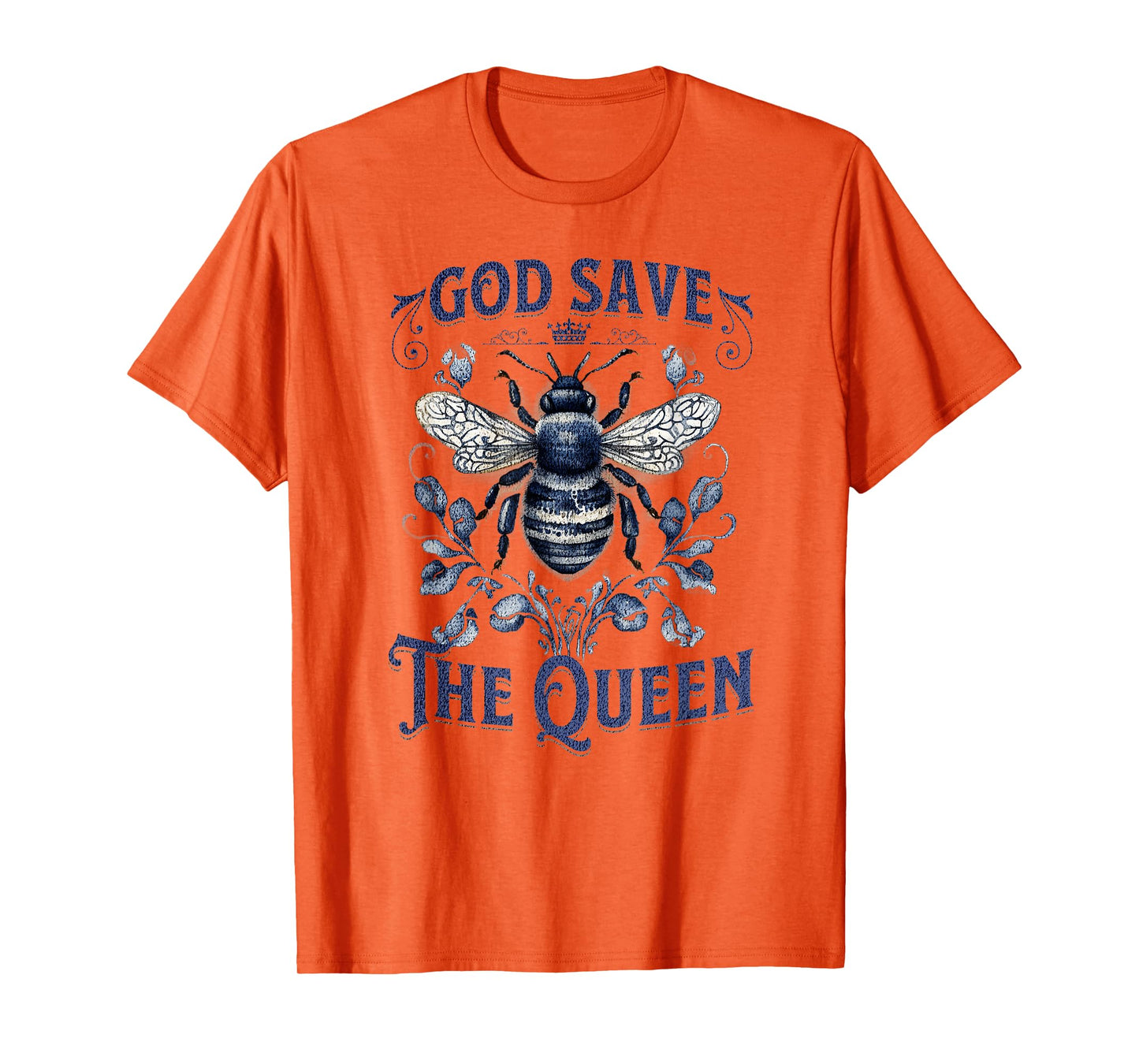 God Save the Queen Native Gardening Bee Graphic T-Shirt