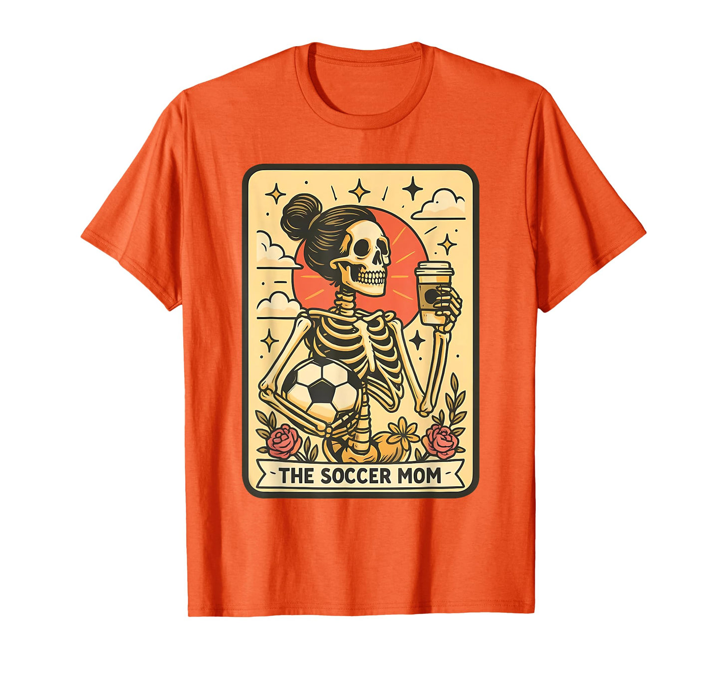Halloween Soccer Mom Tarot Card Soccer Mama Sports Game Day T-Shirt