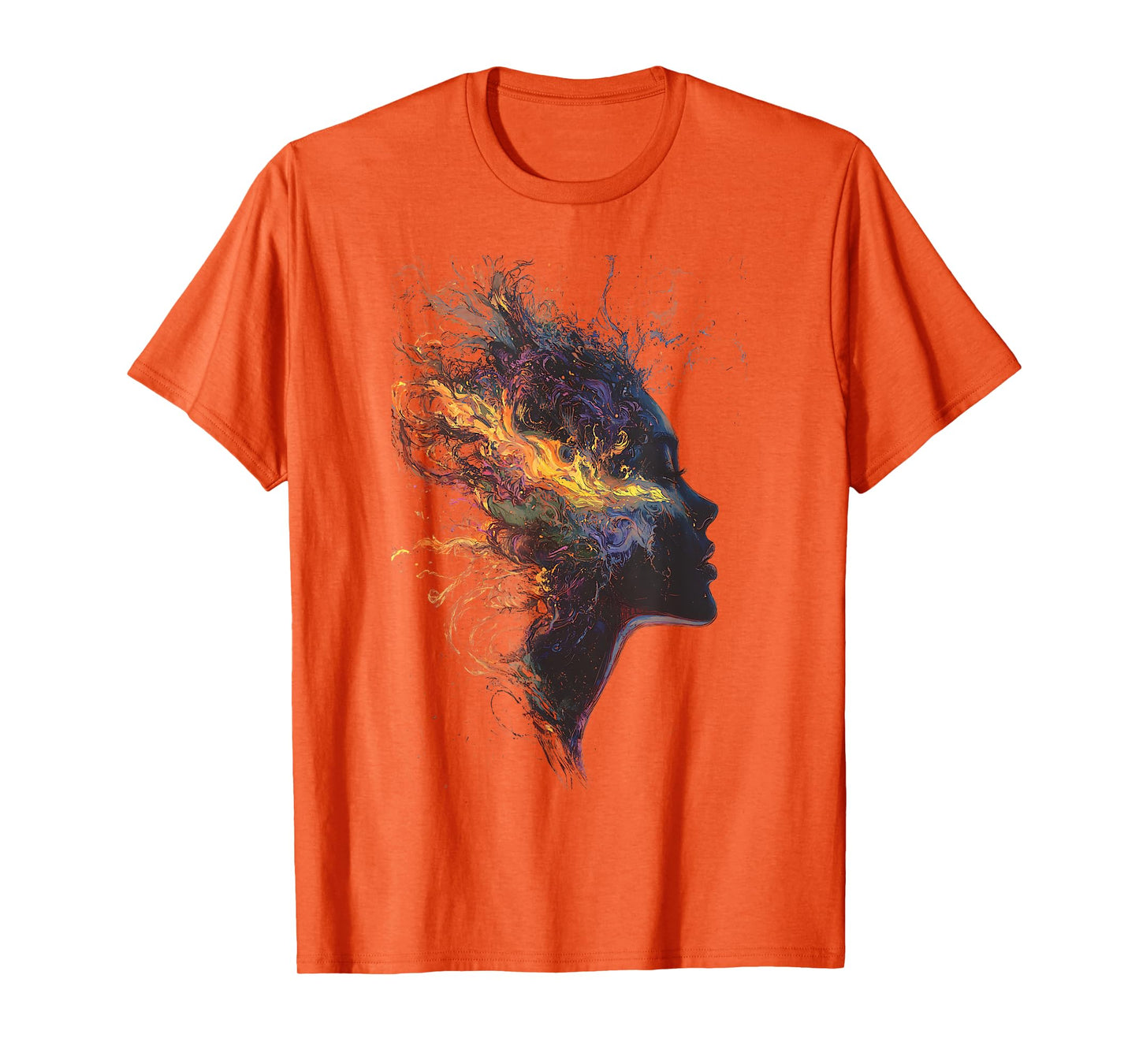 Graphic Design Artistic Colorful Abstract Woman Face Design T-Shirt